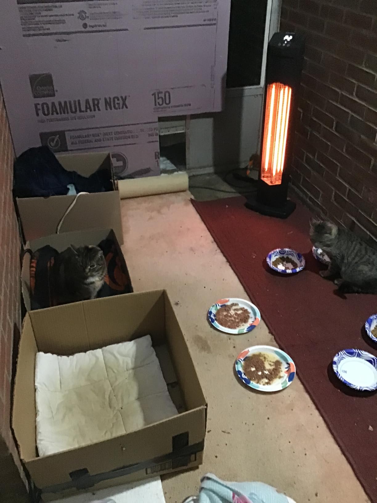 1500W Electric Patio Heater, 36inch Infrared Heater with Remote, IPX5 Waterproof Infrared Tower Space Heater, 2 Heat Levels, 12H Timers, Tip-Over & Overheat Protection for Garage, Indoor, Home customer photo 2