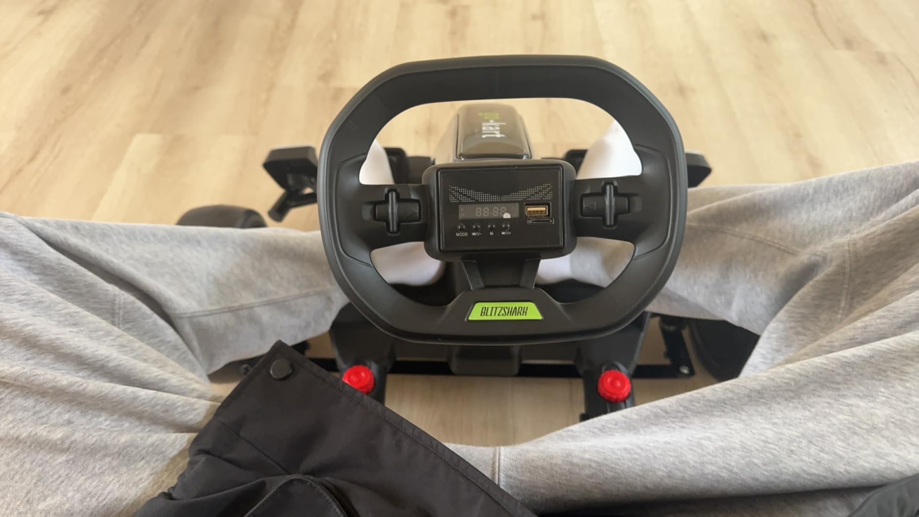 Blitzshark 36V Kids Go Kart 600W Drift Kart Powerful Electric Pedal Kart Outdoor Race Toy, with 600W Strong Motor, 9AH Big Battery, EVA Tires, Drift/Sports Mode, Brake Pedal, Length Adjustment, White customer photo 2