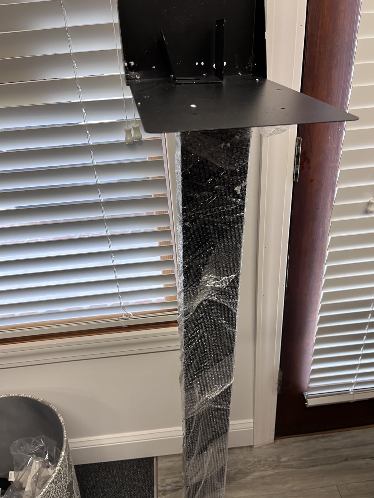 Cold Rolled Steel Charging Station Column with Attached Hook, Upgraded Rain Cover - Weather-Resistant for Outdoor/Indoor Use EV Charge Stand Charging Pillar for Tesla customer photo 2