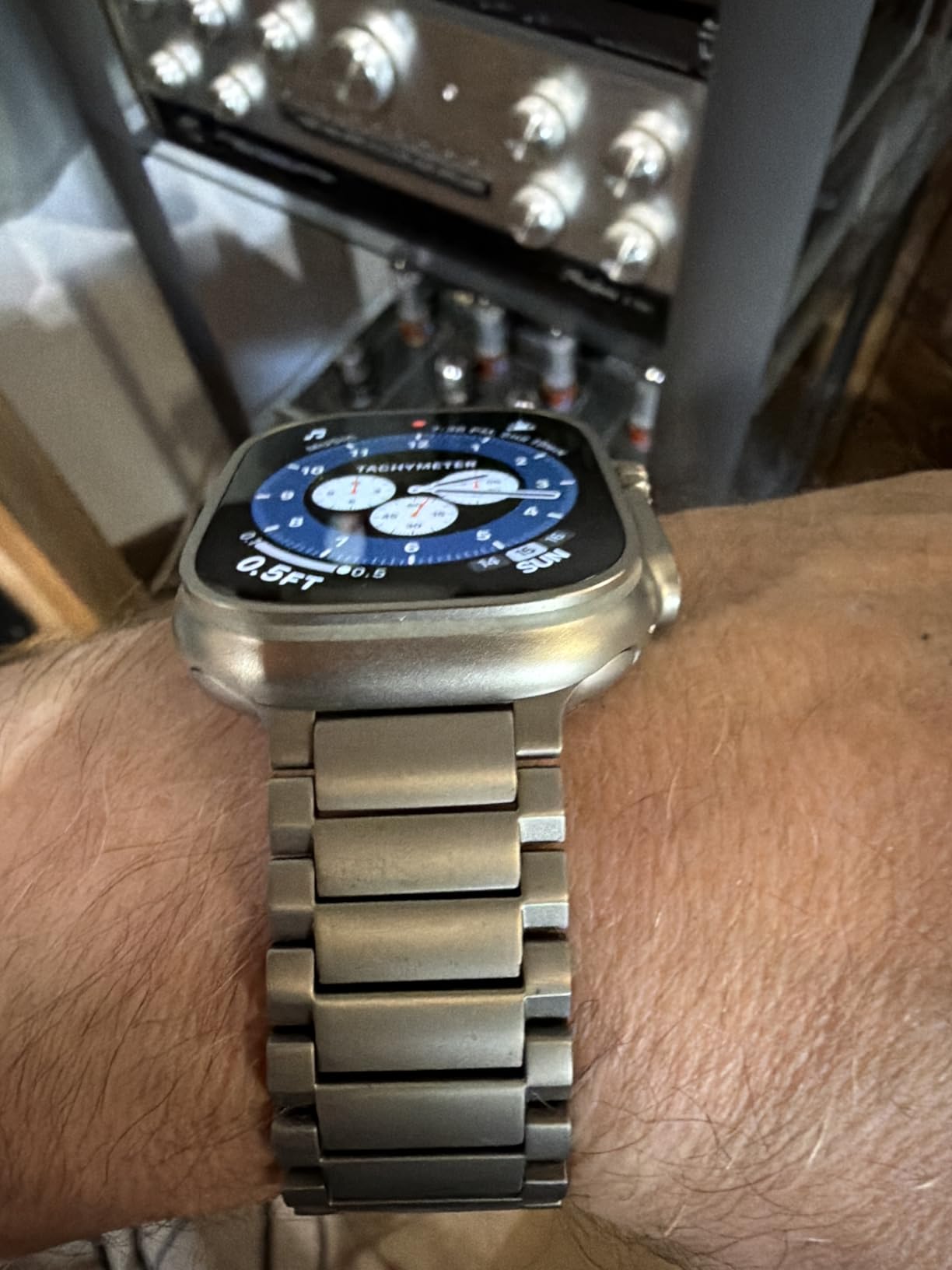 Titanium Band for Apple Watch Ultra 3/2/1 49mm & Series 11/10 46mm, Grade 5 Titanium Apple Watch Ultra Band for Men with Magnetic Clasp, Durable DLC Scratch Resistant Metal Ultra 3 Watch Band customer photo 1