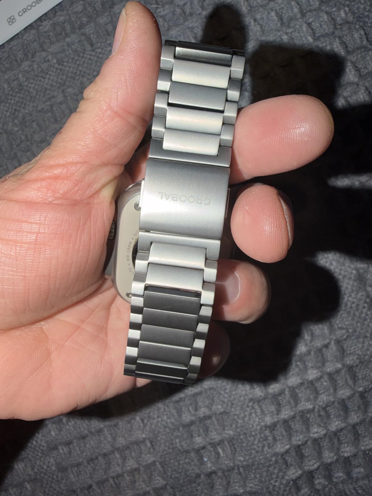 Titanium Band for Apple Watch Ultra 3/2/1 49mm & Series 11/10 46mm, Grade 5 Titanium Apple Watch Ultra Band for Men with Magnetic Clasp, Durable DLC Scratch Resistant Metal Ultra 3 Watch Band customer photo 2