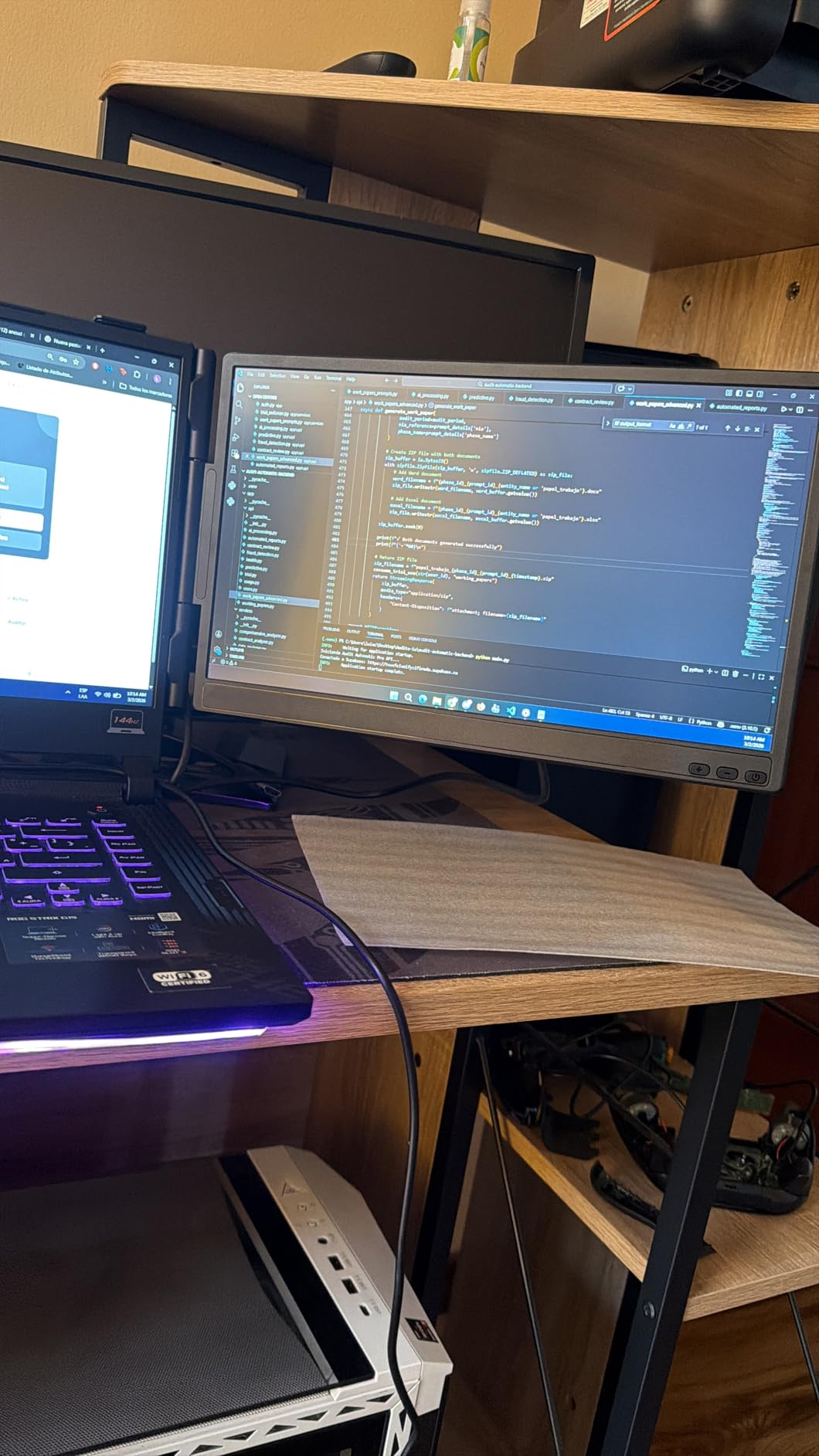 APILDELLA 14'' Dual Laptop Screen Extender, 1080P FHD Laptop Extended Monitor Portable with Speaker, Plug-Play Second Monitor for 13-16'' Laptops, Work with Mac, Window, Chrome customer photo 2