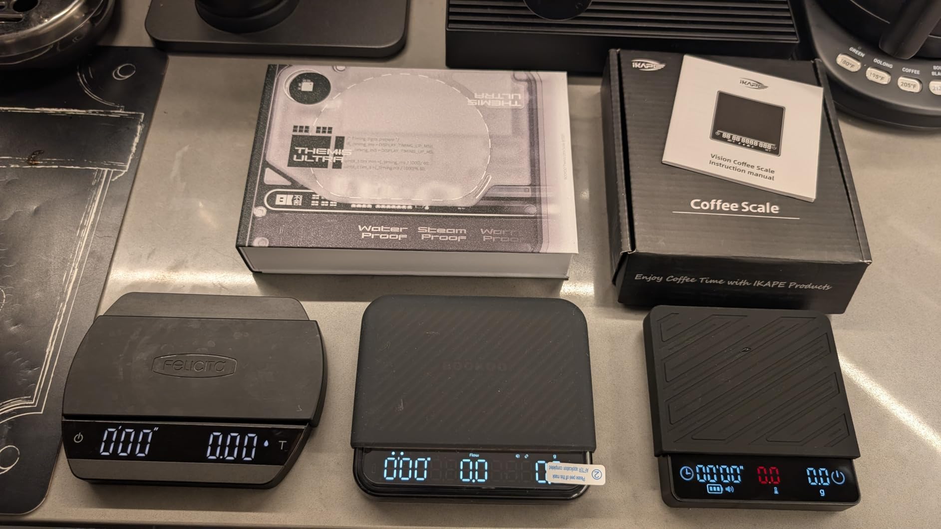 IKAPE Espresso Coffee Scale with Timer, 2kg/0.1g High Precision Digital Scale with Silicone Mat, 4 Modes customer photo 1