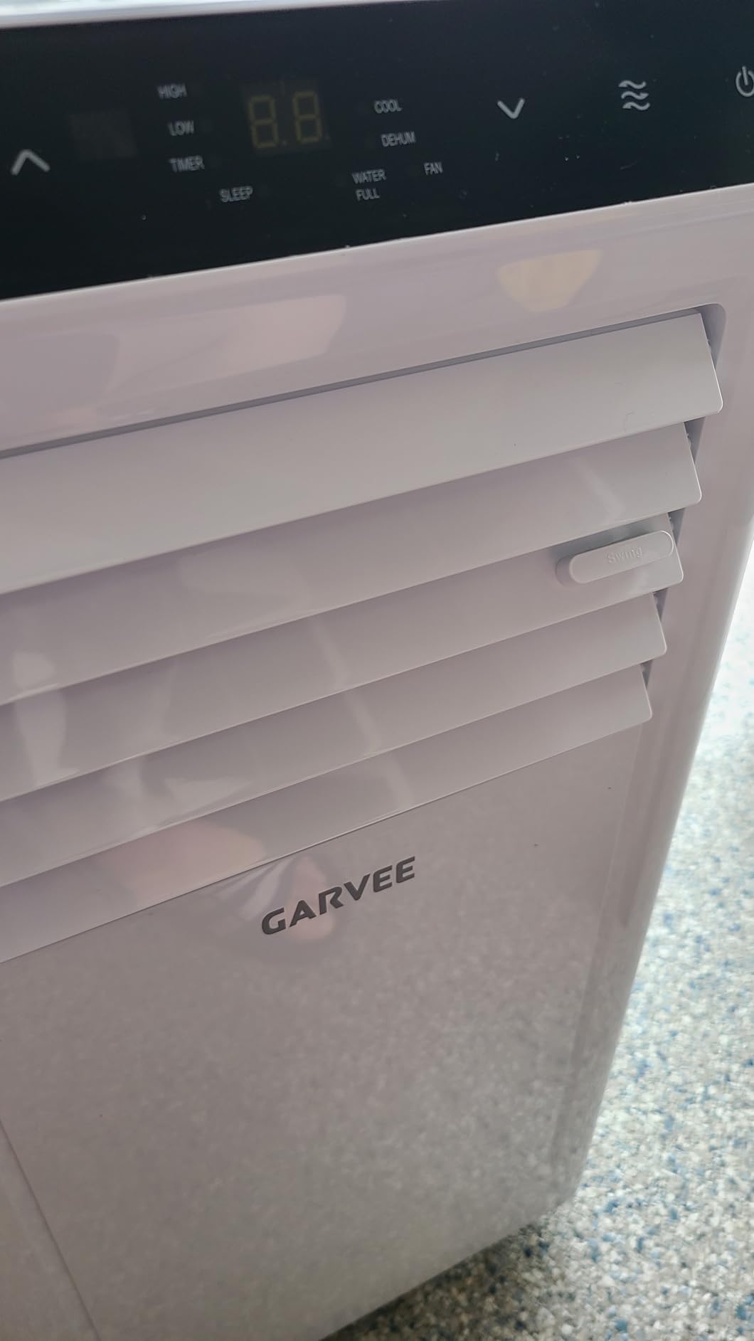 Garvee 8000 BTUs Portable Air Conditioner, Up to 350 Sq.Ft. Remote Control 48dB Portable AC Unit, Dehumidifier, Fan, Sleep, 24H Timer & Installation Kit, DOE Certified, Ceer 6.2, White+Black Panel customer photo 1