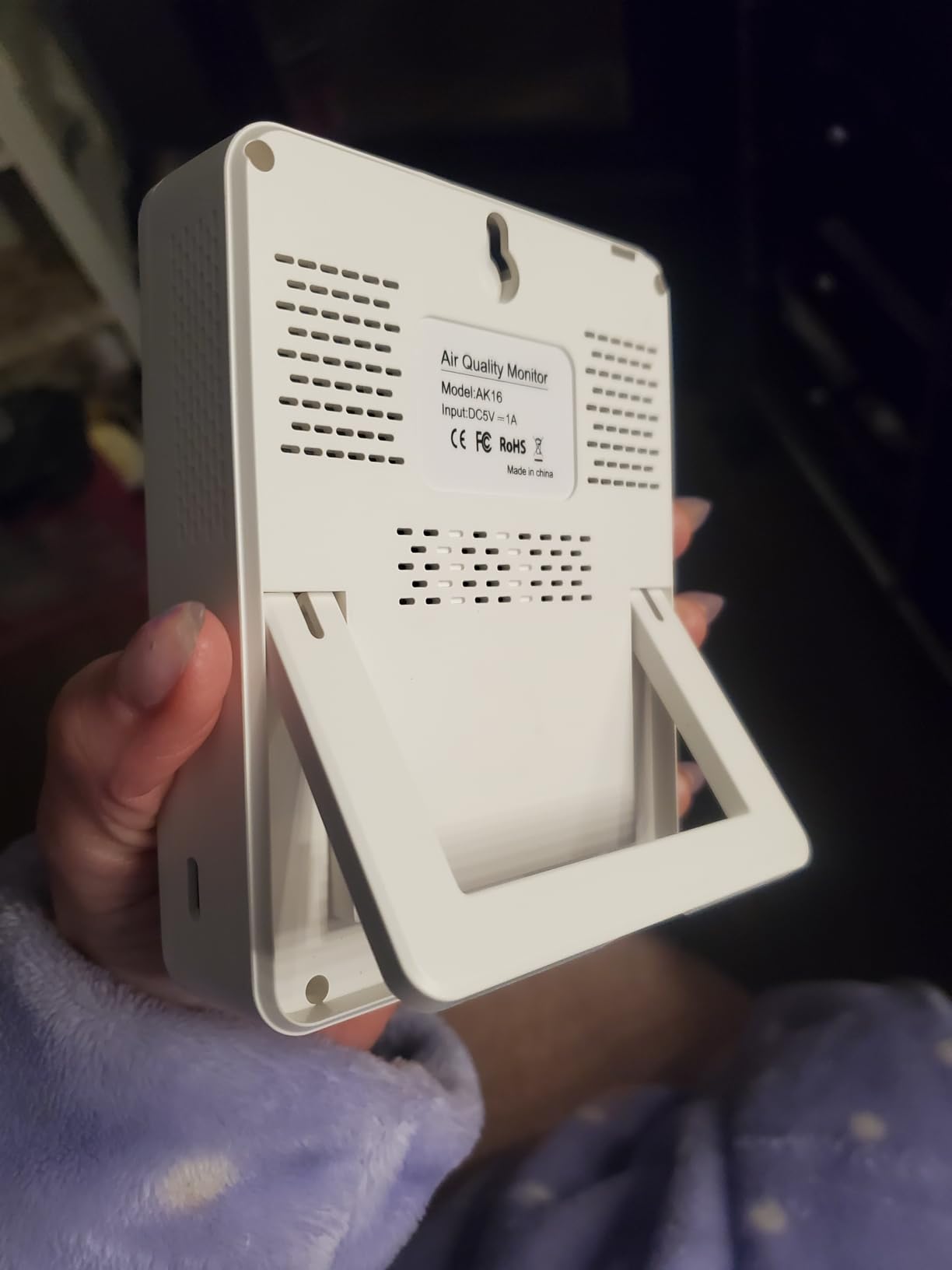 Professional 16 in 1 Air Quality Monitor Indoor 10h Battery & 5.5