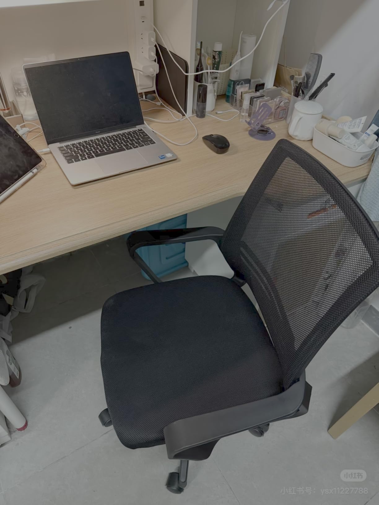 Ergonomic Office Chair for Long Hours - Molded Foam Seat, Adjustable Lumbar Support for Back Pain Relief, Flip-Up Armrests, Comfortable Desk Chair for Home Office, Black customer photo 1