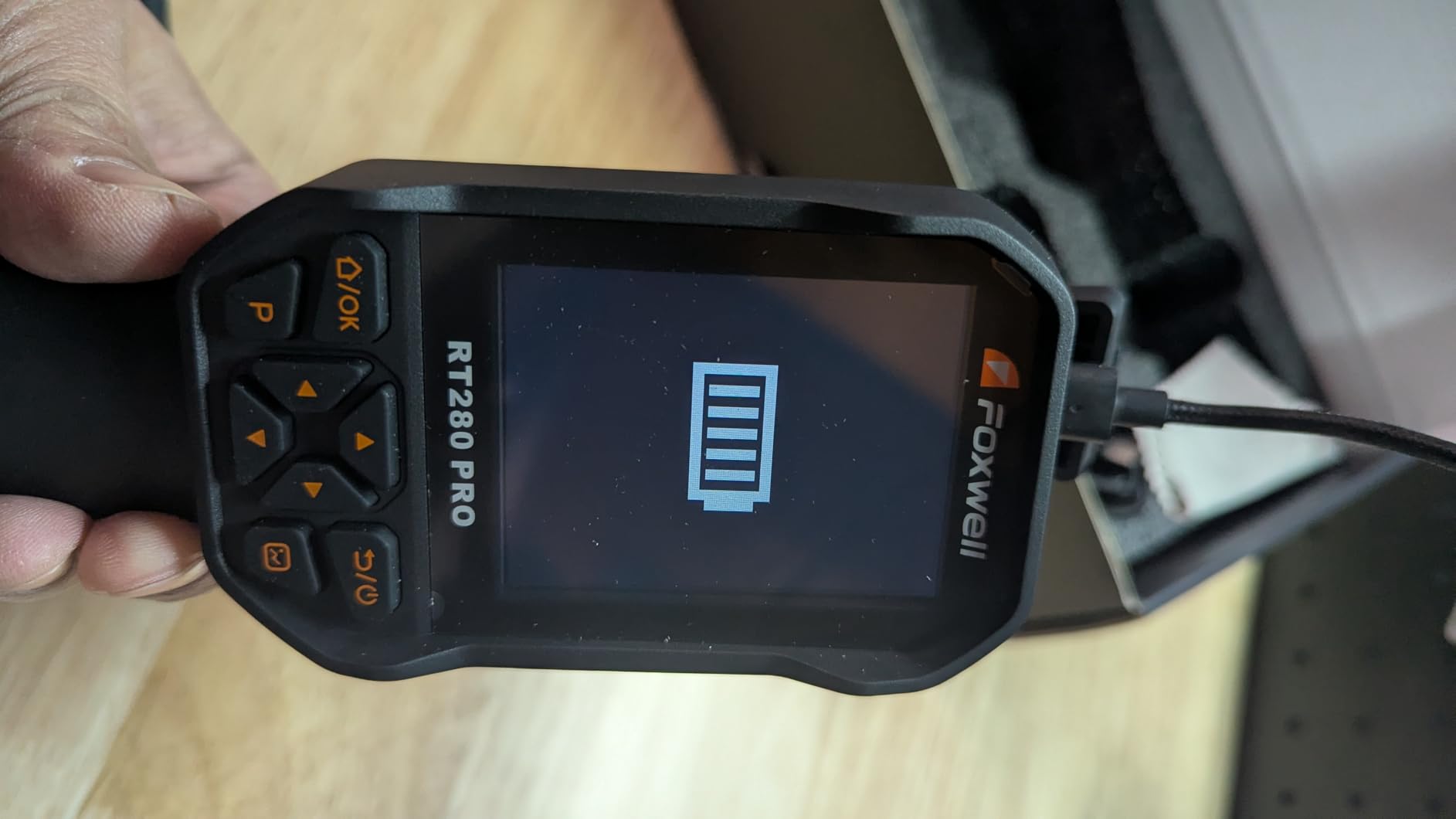 FOXWELL RT280 PRO Thermal Camera 640x480 Imaging Resolution, Dual-Camera Thermal Imaging Camera with 2MP Visual Camera, 512x384 TISR Resolution, Infrared Cameras with Laser, PC Analysis, 32GB customer photo 2