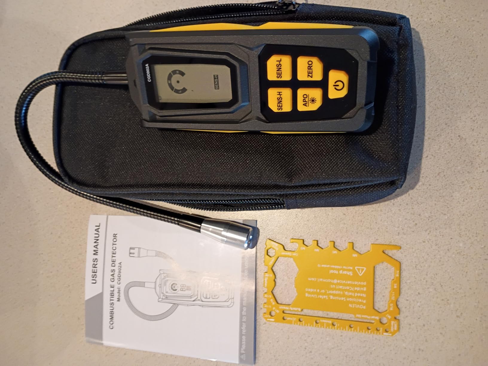 Natural Gas Leak Detector - Propane Leak Detector with 11-Inch Gooseneck for Natural Gas Detectors, Gas Detector Sniffer with Audible & Visual Alarm for Home Combustible Gas Propane Methane customer photo 2