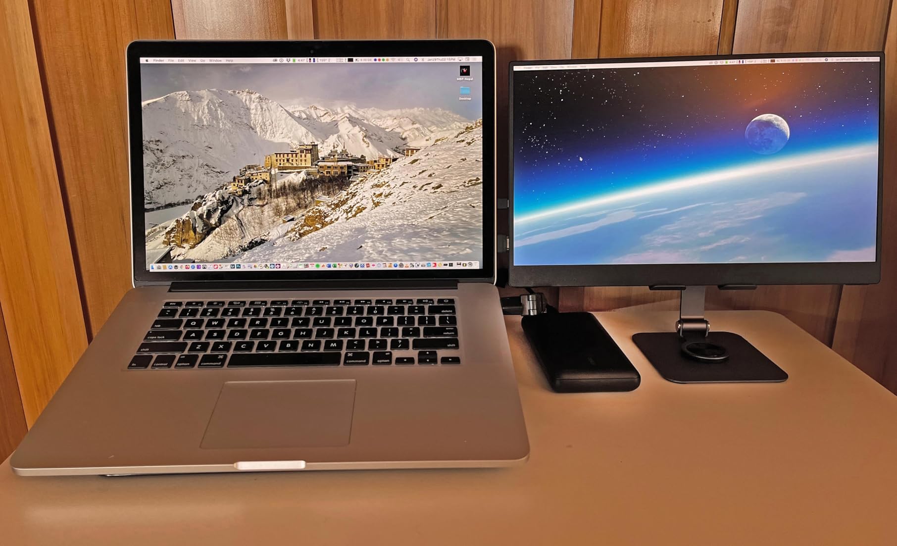 VisionOwl Portable Monitor for Laptop, IPS USB-C HDMI Travel Second Monitor for MacBook Pro Air, PC, PS5, Xbox, Portable Second Screen, Built-in Kickstand, Speakers, VESA Mountable, 15.6 customer photo 1