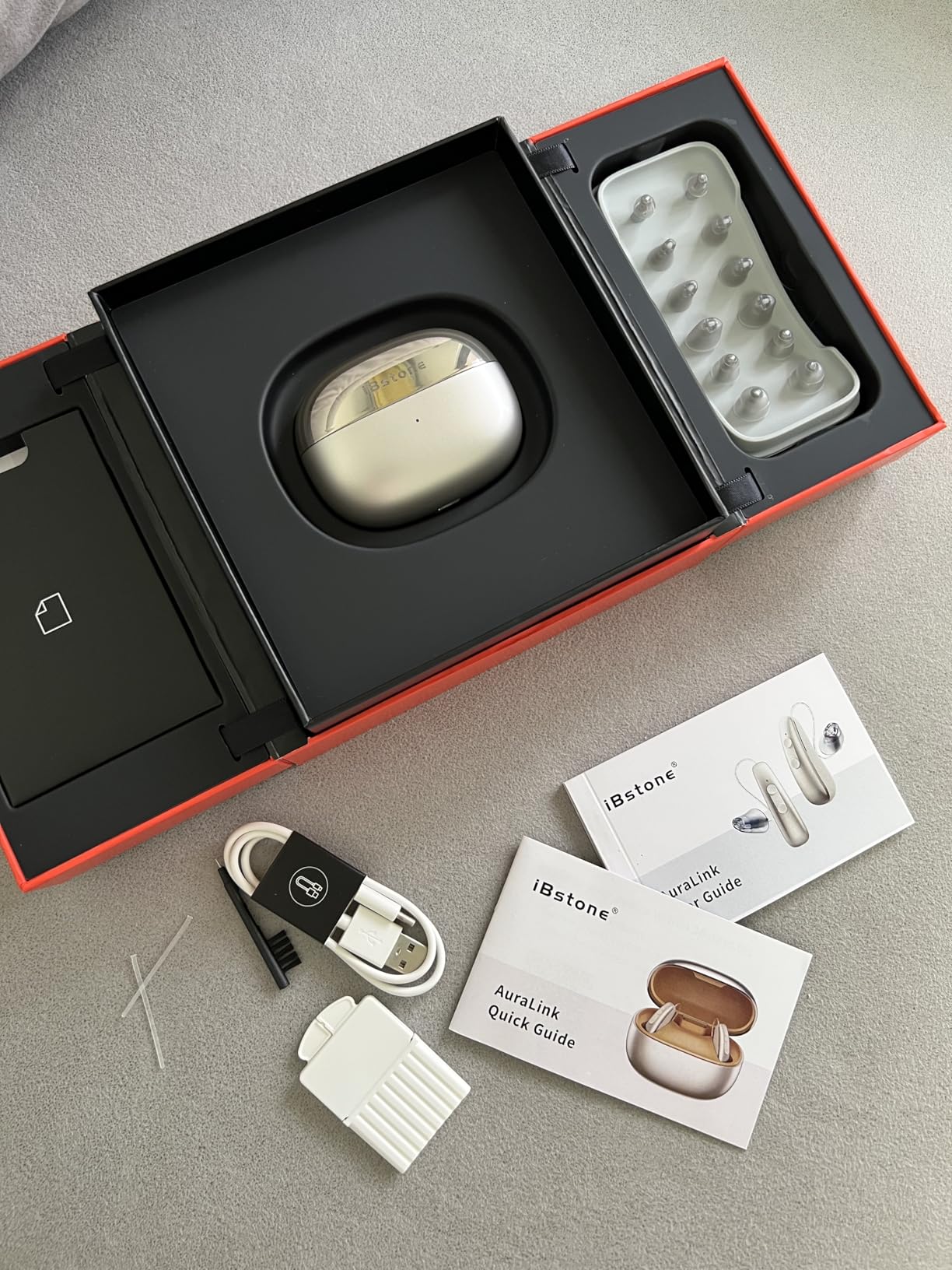 iBstone AuraLink Bluetooth OTC Hearing Aids for Seniors Adults, App-Controlled for Precise Fitting, AI Noise Reduction, Bluetooth 5.4 for Phone Call & Music Streaming, Compatible with iOS & Android customer photo 2