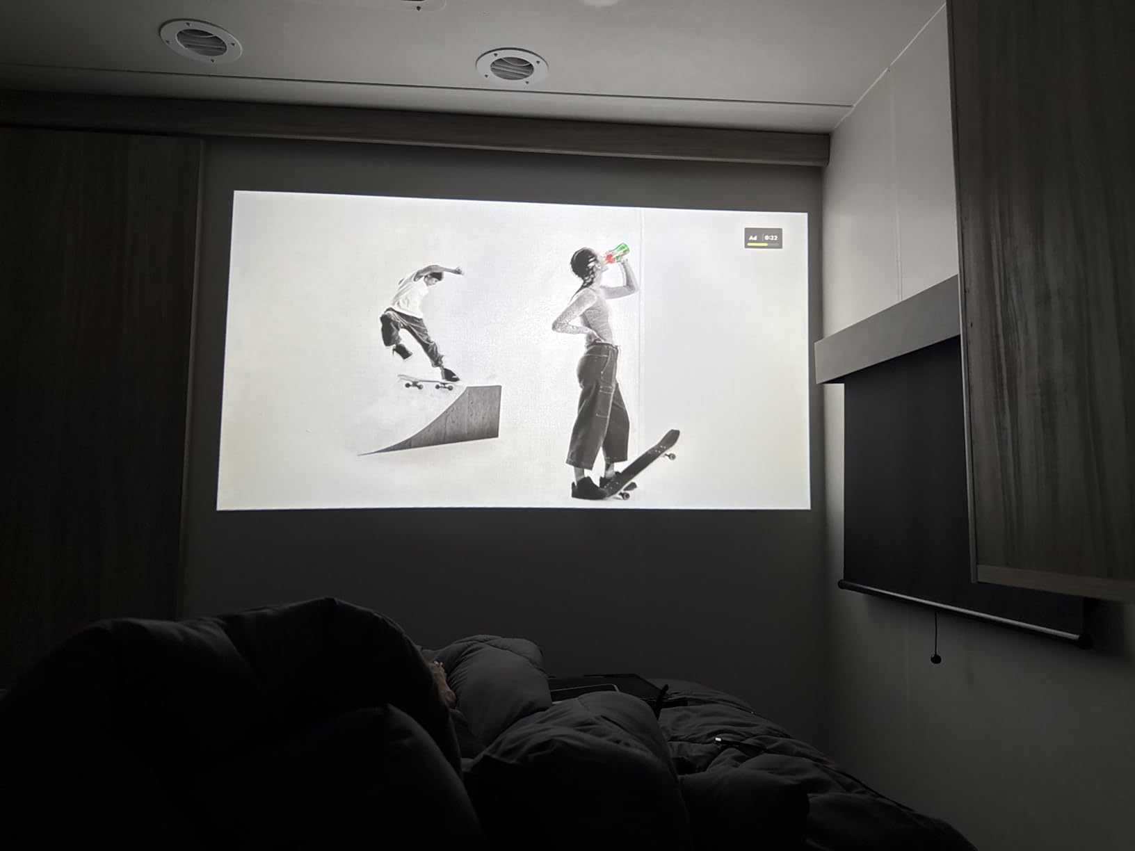 Smart Mini Projector with Android 14 OS, 1080P/4K/8K Video Decoding, WiFi 6 & Bluetooth 5.4, 270° Rotatable Stand customer photo 2