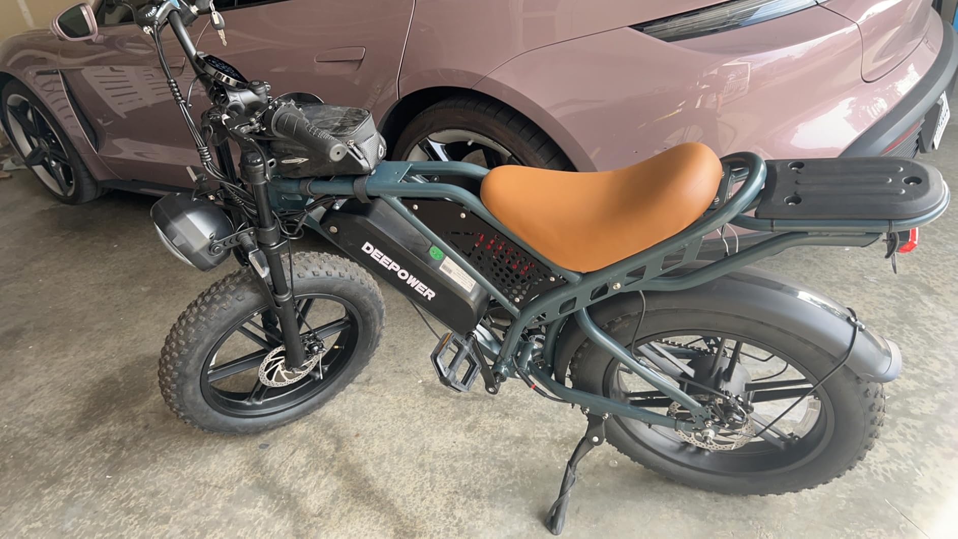 DEEPOWER QS7 Electric Bike for Adults, 1500W Peak Power 32MPH E-Bike, 48V 20Ah/35Ah/60Ah Battery Options, 35-180 Mile Range, 20