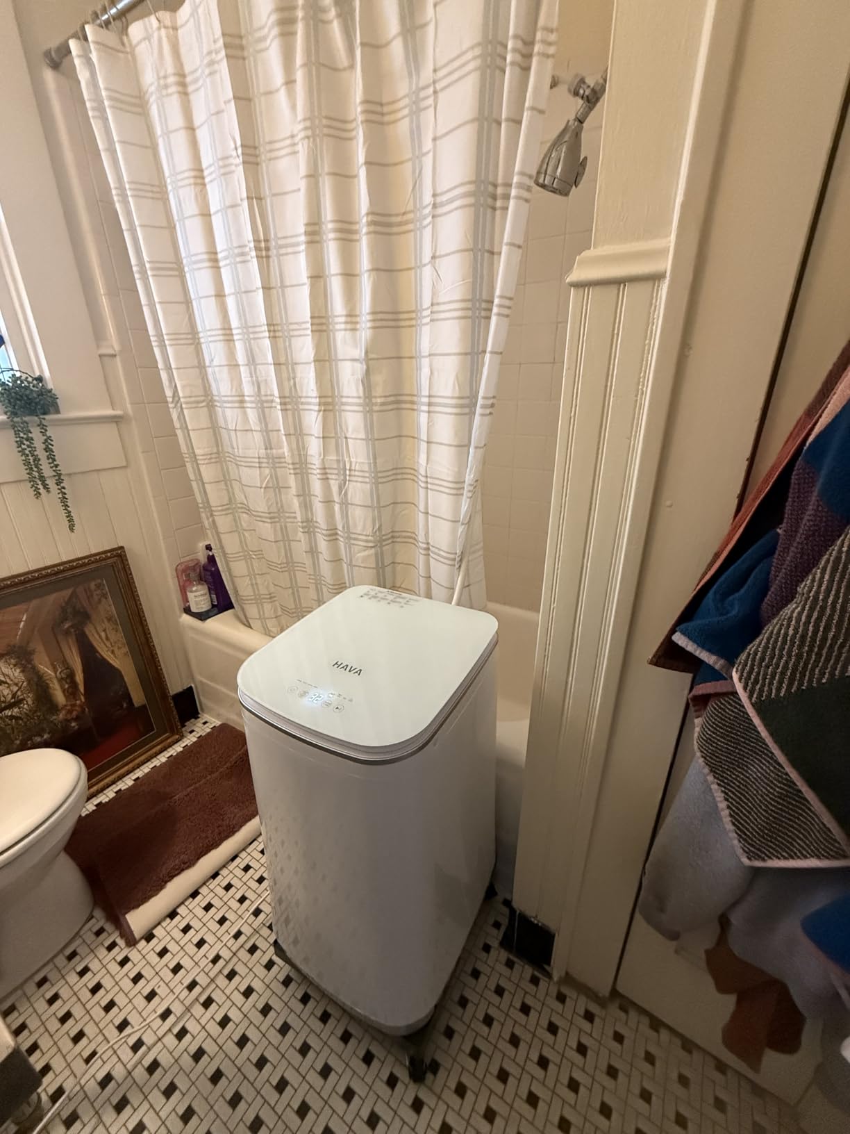 HAVA Portable Washing Machine, 0.8 Cu. Ft. Capacity Mini Washer & Spin Dryer, Fully Automatic with 8 Wash Programs, Hot Wash Options & Upward Drainage, Space Saving for Apartments, Dorms, and RVs customer photo 1