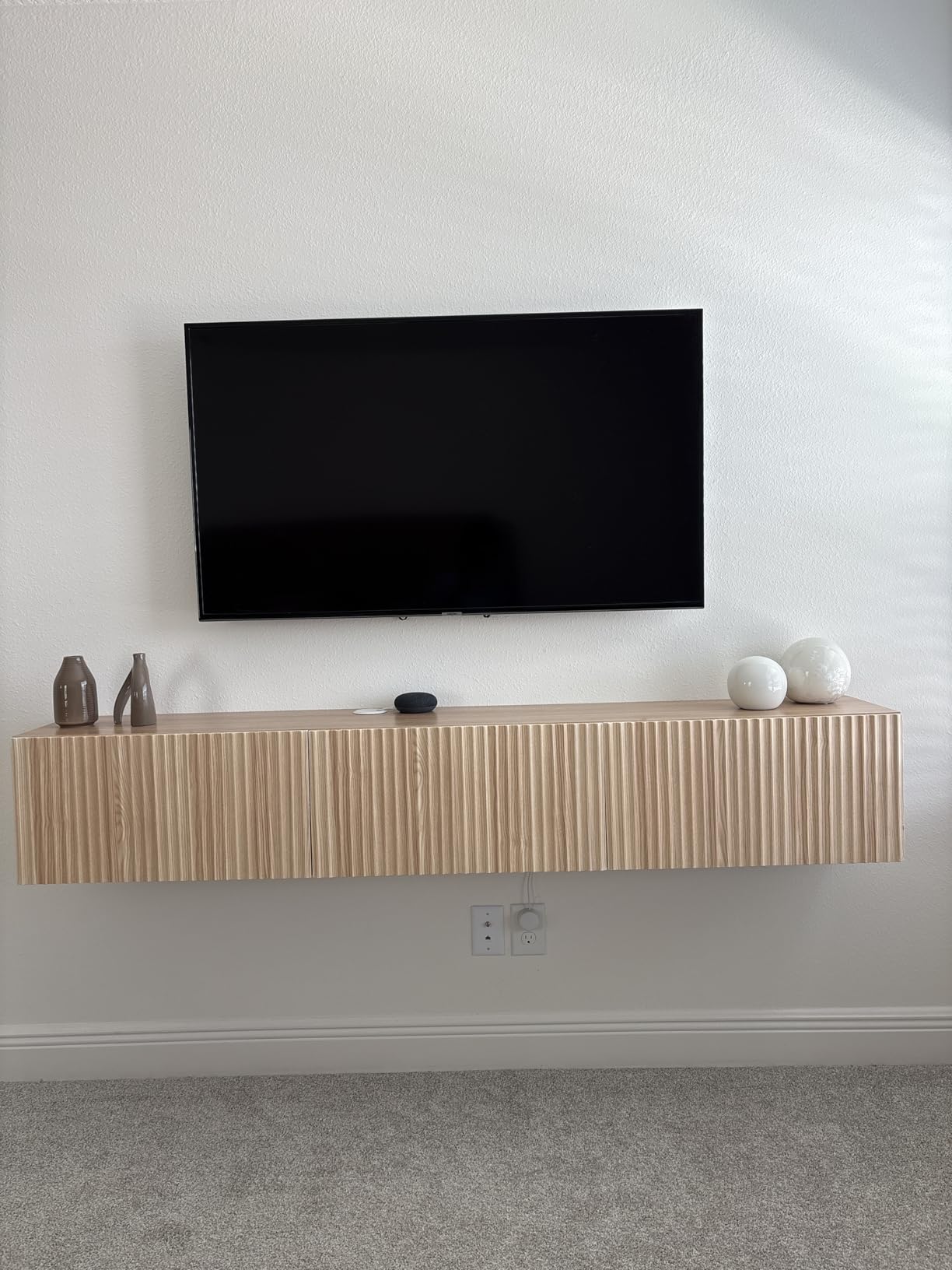 Floating TV Stand, Modern Wall Mount Entertainment Center TV Shelf, 70.7