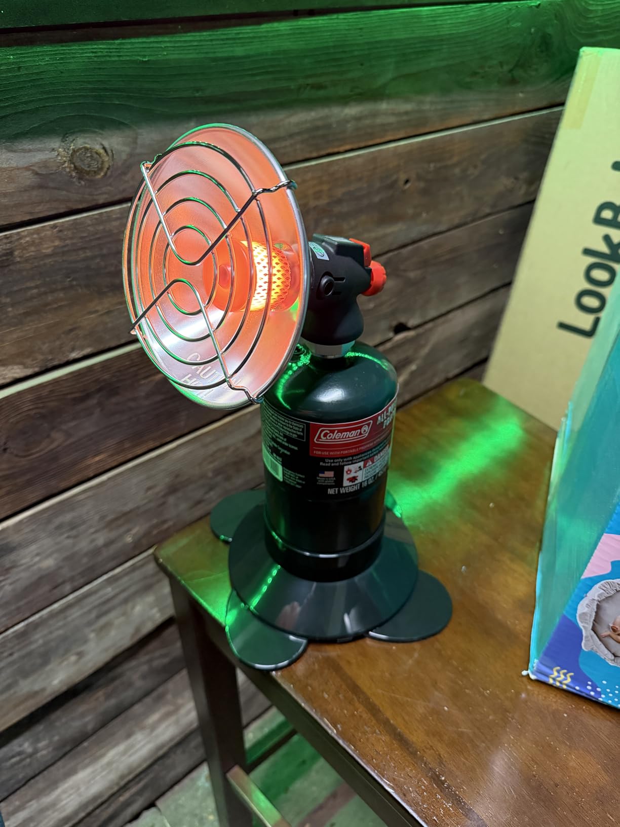 Portable Propane Heater for Camping, Outdoor Small Space Patio Heater, Cordless Gas Heaters with Foldable Tank Holder, Fast Radiant Heaters for Camping Tent, Winter Hiking, Ice Fishing & Hunting customer photo 1