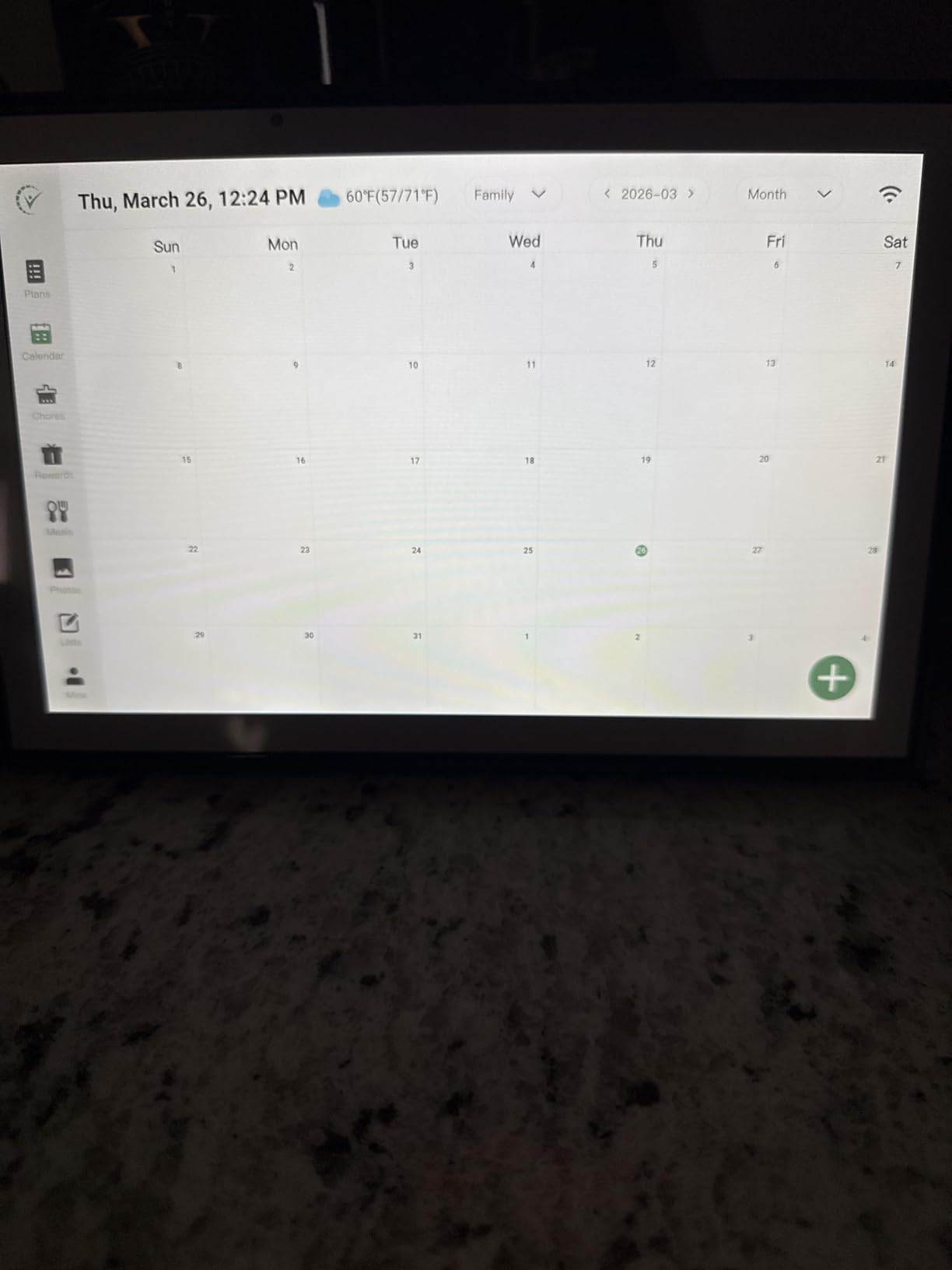 WiFi Digital Calendar Smart Family Planner,Chore Charts, Achievement Rewards, AI Meal Planning, Smart Touchscreen Interactive Display for Schedules and Cloud Photo Desk Bases, 10.1'' Black customer photo 1