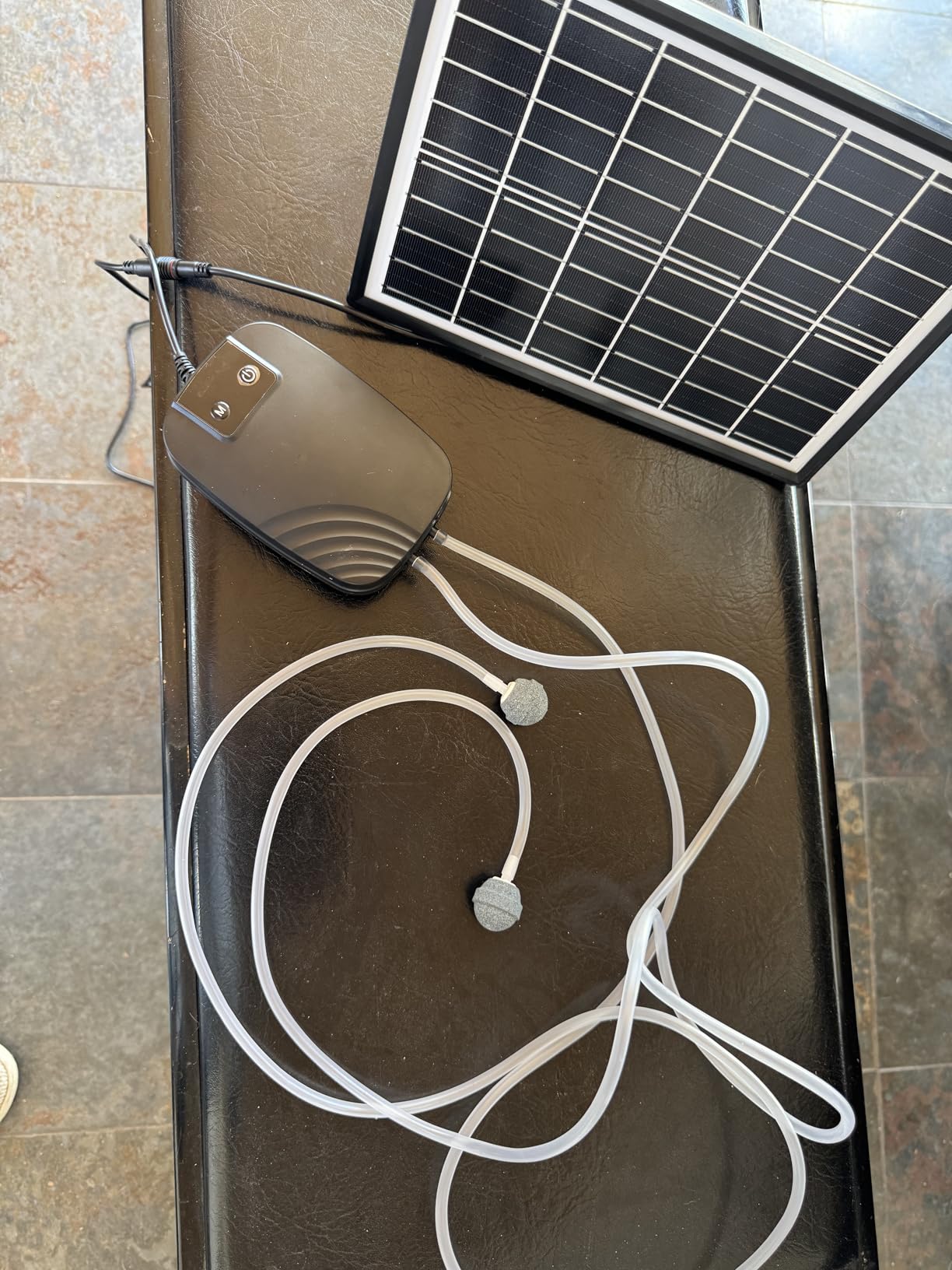 POPOSOAP 8W Solar Pond Aerator, Solar Air Pump for Pond with Solar & Battery Dual Power, 24H Continuous Aeration, 3 Working Modes for Small Pond, Fish Pond, Fish Tank P9275 customer photo 2