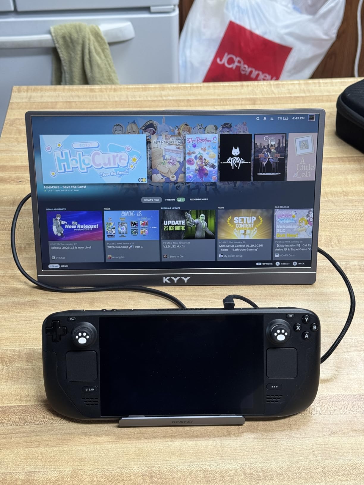 BENFEI Steam Deck Dock, Docking Station for Steam Deck (OLED)/ROG Ally/Legion Go, 6-in-1 USB C Hub with HDMI 4K@60Hz, 1Gbps Ethernet, 1xUSB C 2X USB 3.0 Port, PD 100W Charging customer photo 2