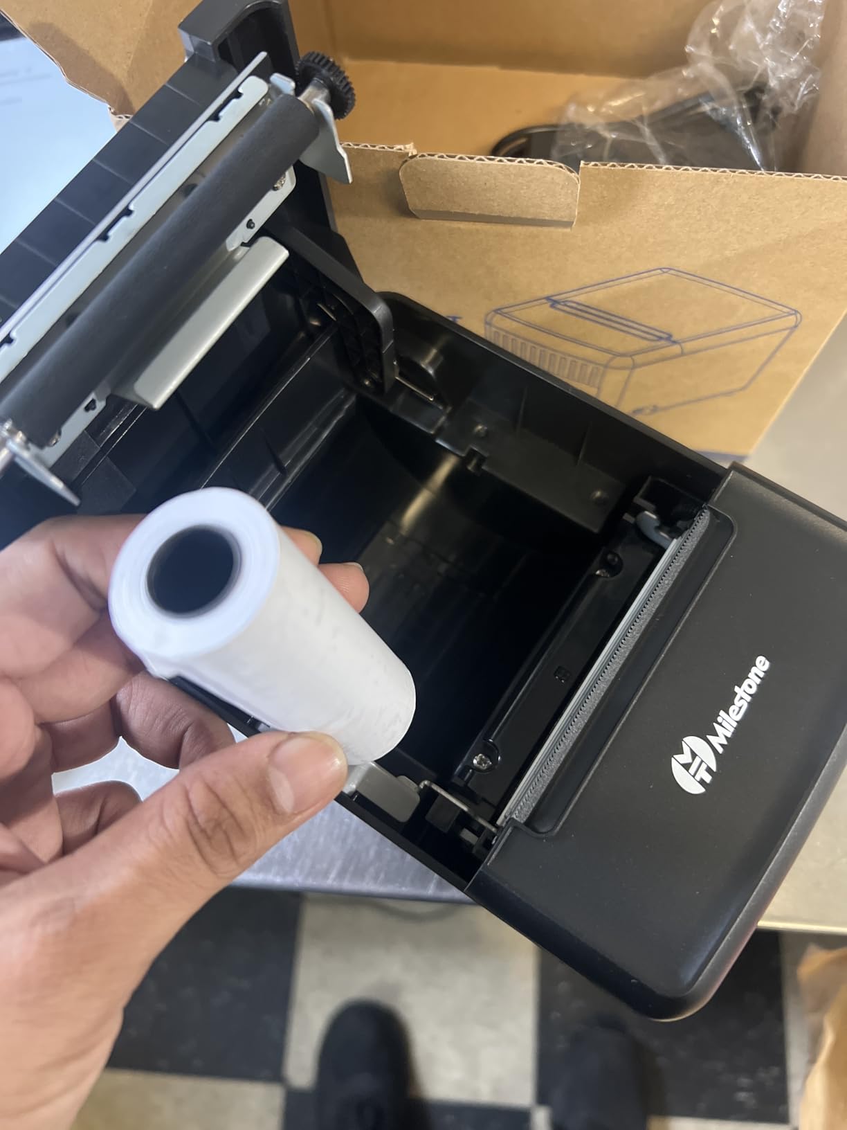 Milestone P80E POS Receipt Printer, 80mm USB Thermal Receipt Printer with Auto Cutter & Audio-Visual Alerts, Restaurant Kitchen Retail Printers with USB Ethernet Cash Drawer Support Windows Mac customer photo 3