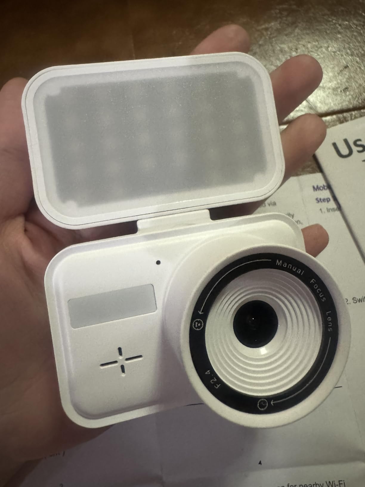 Time Lapse Camera, Timelapse Camera Wi-Fi with App Control, Color Night Vision, Manual Focus, 6-Month Battery, 32GB Storage, for Indoor Construction, Plant, Cooking, No LCD Screen, No Waterproof customer photo 2