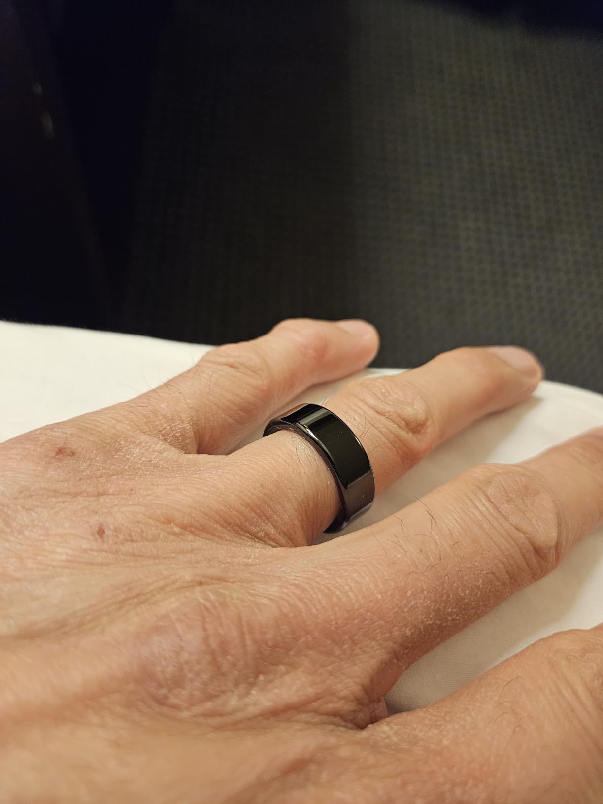 Smart Ring with Sleep Monitoring, Step Counting, Heart Rate, Blood Oxygen for iOS and Android, No Subscription Fee, IP68 Waterproof Health Tracker (Rose Gold, 8) customer photo 2