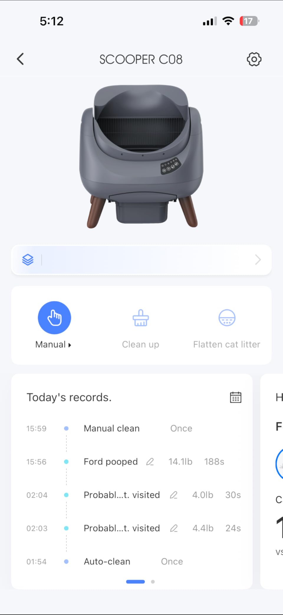 CATLINK Self Cleaning Cat Litter Box Open-X, 5G & 2.4G WiFi, Safe Anti-Pinch Automatic Litter Box Open Top, AI Waste Analysis Health Monitor, App, Odor Free - Grey/Large customer photo 1