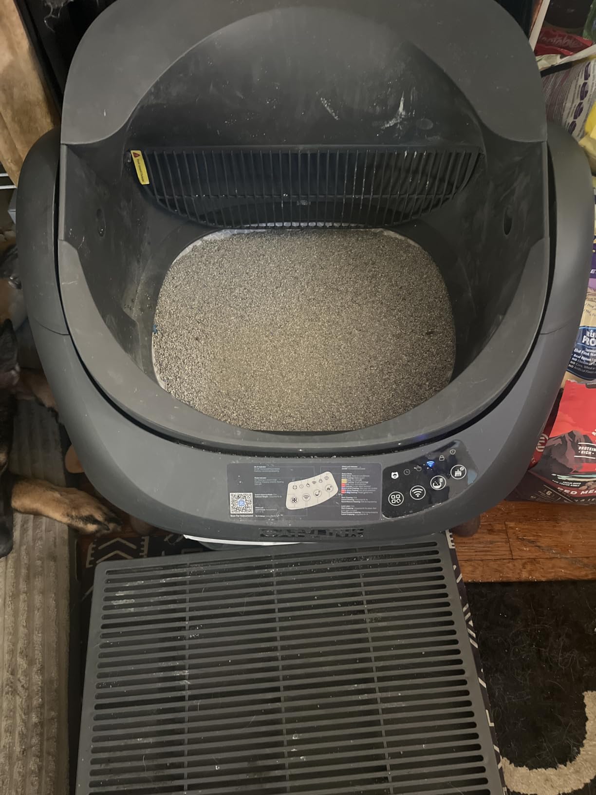 CATLINK Self Cleaning Cat Litter Box Open-X, 5G & 2.4G WiFi, Safe Anti-Pinch Automatic Litter Box Open Top, AI Waste Analysis Health Monitor, App, Odor Free - Grey/Large customer photo 2