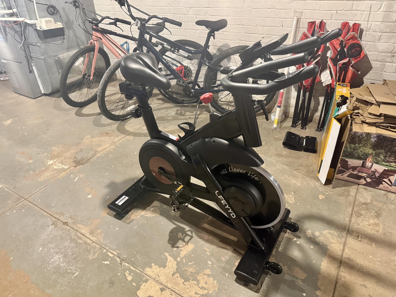 Exercise Bike for Home, Quiet Adjustable Magnetic Stationary Bike for Home Cardio with App Compatible customer photo 1