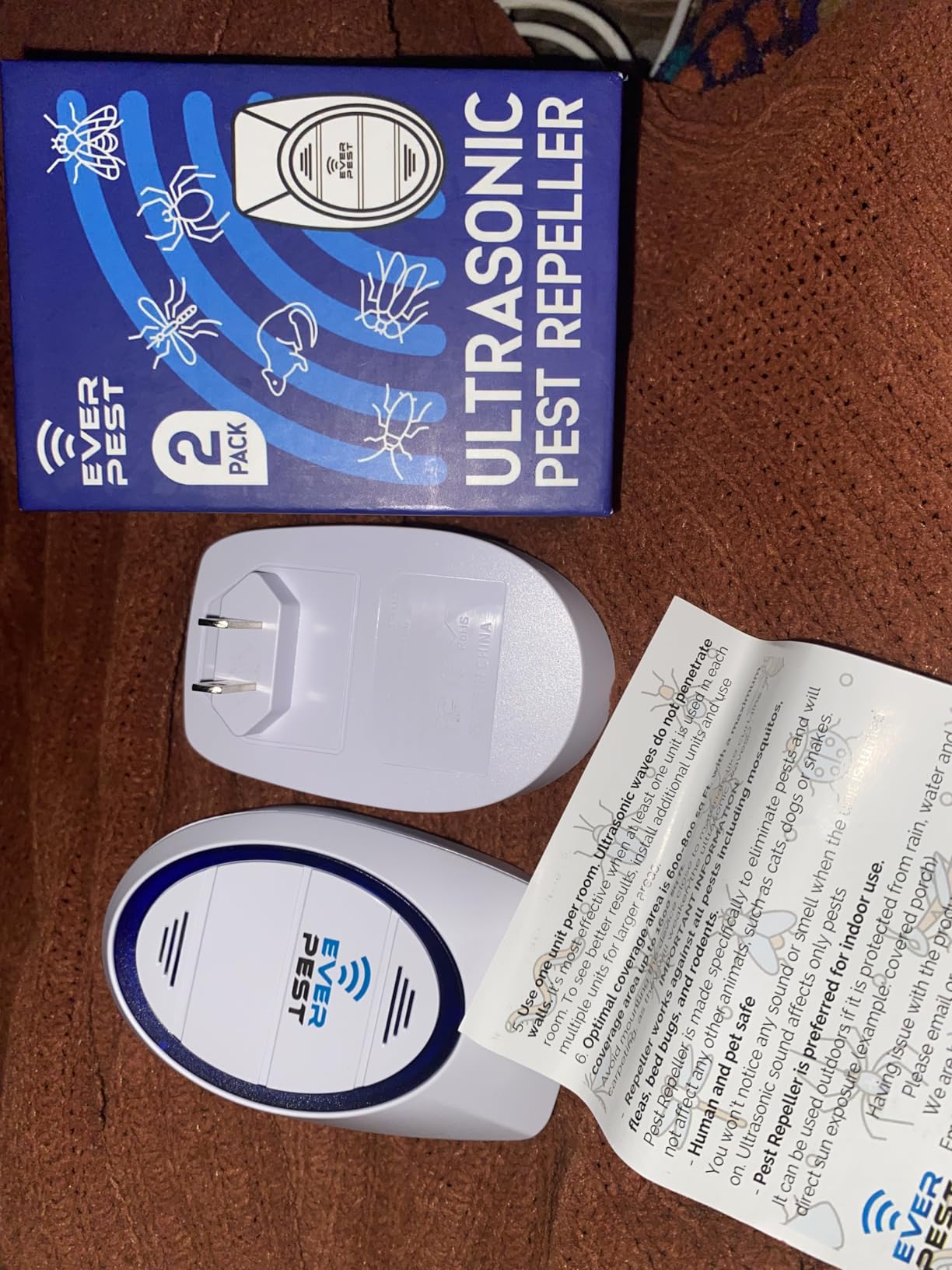 Ultrasonic Pest Control Repeller (2-Pack) Plug in Flea Rat Roach Mosquito Cockroaches Rodent Spider Scorpion Fruit Fly Insect Indoor Plug Getter Robo Caminho 1 customer photo 1