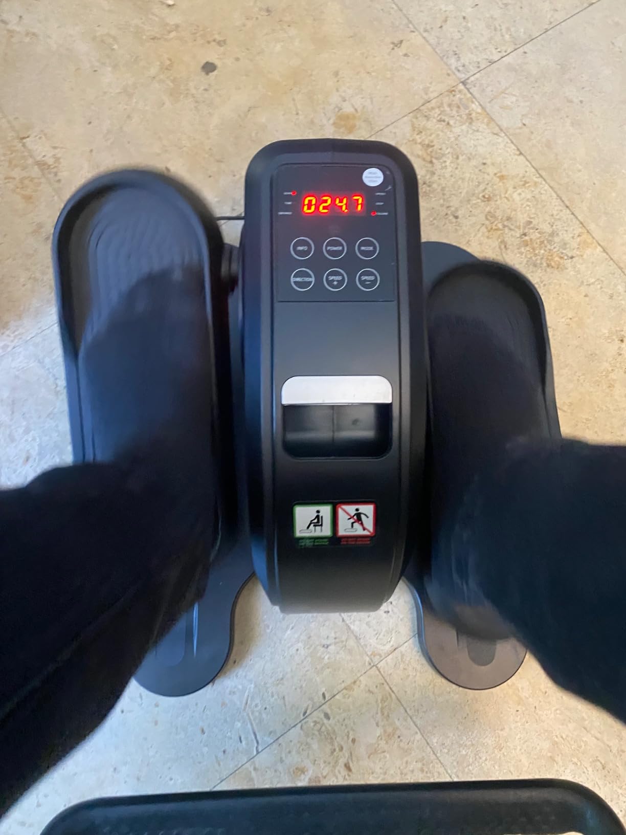 OLIXIS Under-Desk Elliptical Machine-Compact & Quiet Mini Pedal Exerciser with Adjustable Speed, LED Display, Portable Fitness Solution for Home or Office Workouts customer photo 2