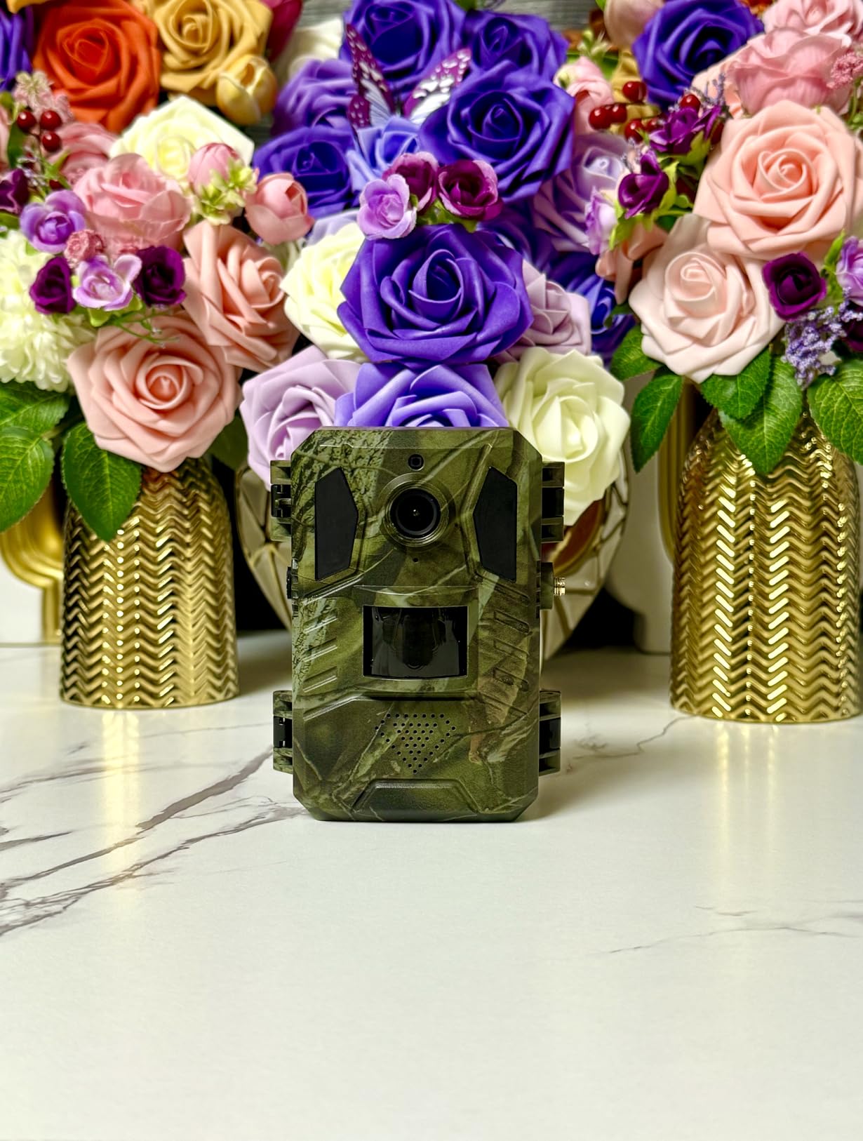 Trail Camera, Cellular Trail Camera with Built-in SIM Card 4G Unlimited Data Plan 2k HD Live Streaming Game Cameras with Night Vision Motion Activated Waterproof IP66 4W Solar Panel Trail Cam customer photo 2