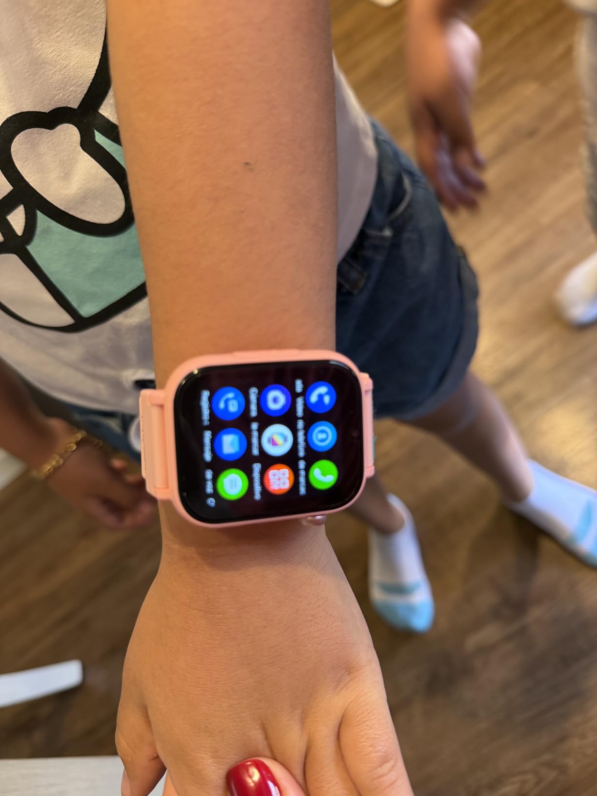 MOKAST 4G Kids Smart Watch for Boys Girls, Kid Watch Phone Ages 4-12 with Call, GPS, SOS, Video Call, Games, Camera, Alarm, Touchscreen Smartwatch for Children Birthday Gift (Includes SIM Card), Pink customer photo 1