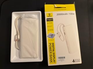 Baseus 100W Power Bank 20000mAh, Portable Laptop Charger with Built-in USB-C Dual Cables customer photo 1