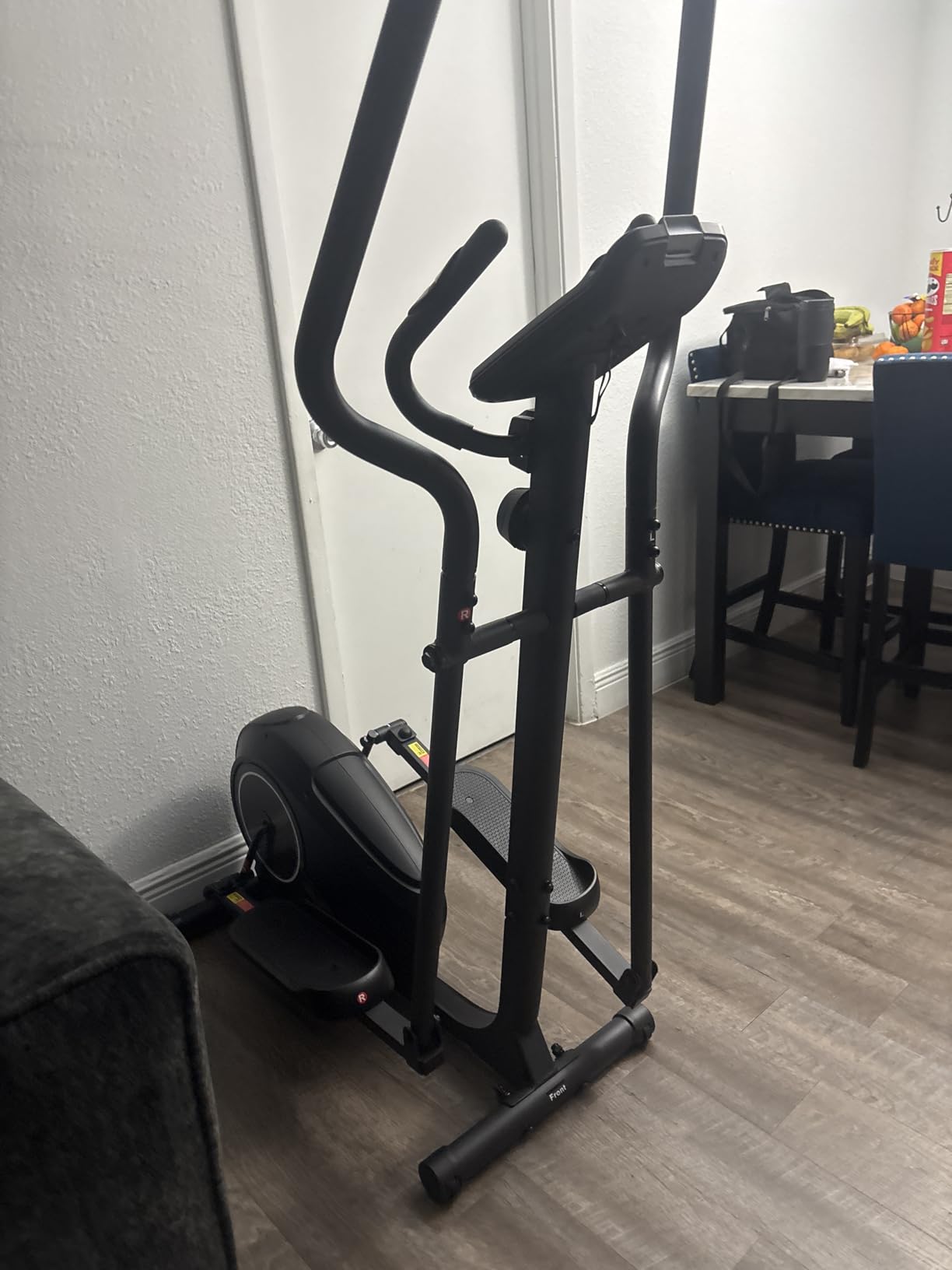 ANCHEER Elliptical Exercise Machine, Elliptical Trainer for Home Gym Exercise Equipment 500Lbs Max Weight Ultra-Silent Elliptical Machine, 14 & 8 Resistance Levels customer photo 1