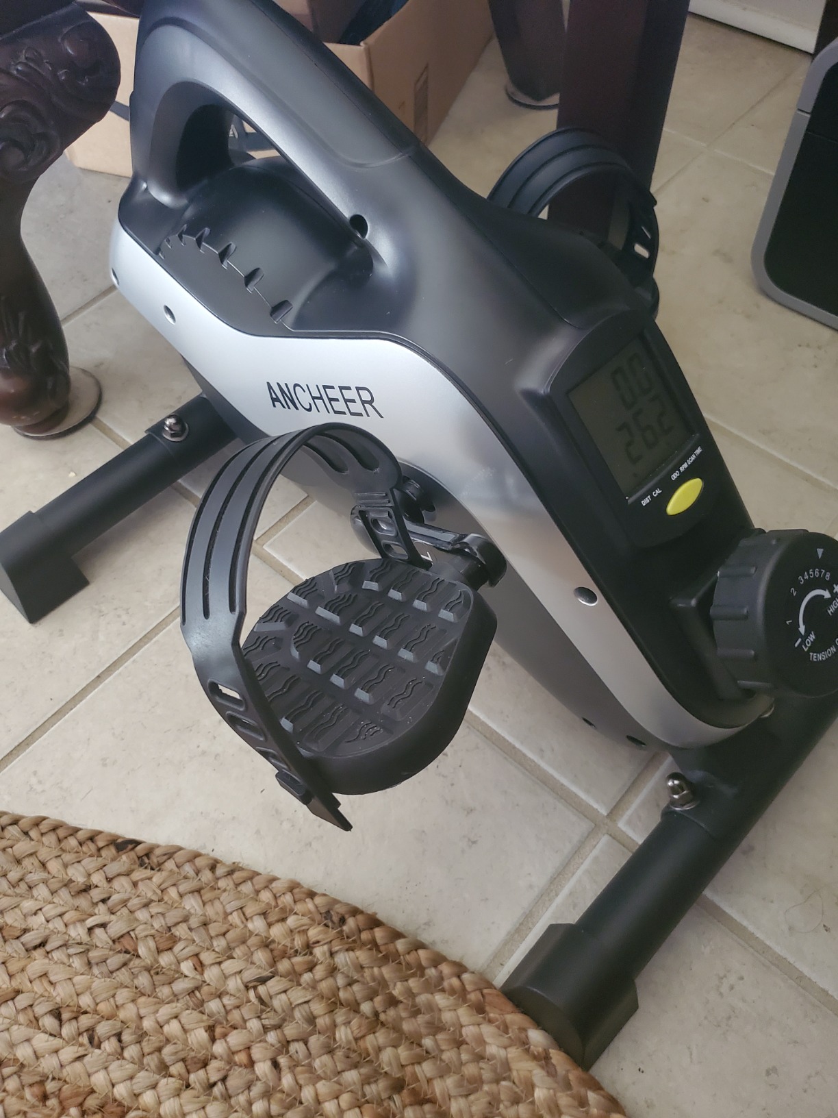 ANCHEER Elliptical Exercise Machine, Elliptical Trainer for Home Gym Exercise Equipment 500Lbs Max Weight Ultra-Silent Elliptical Machine, 14 & 8 Resistance Levels customer photo 2