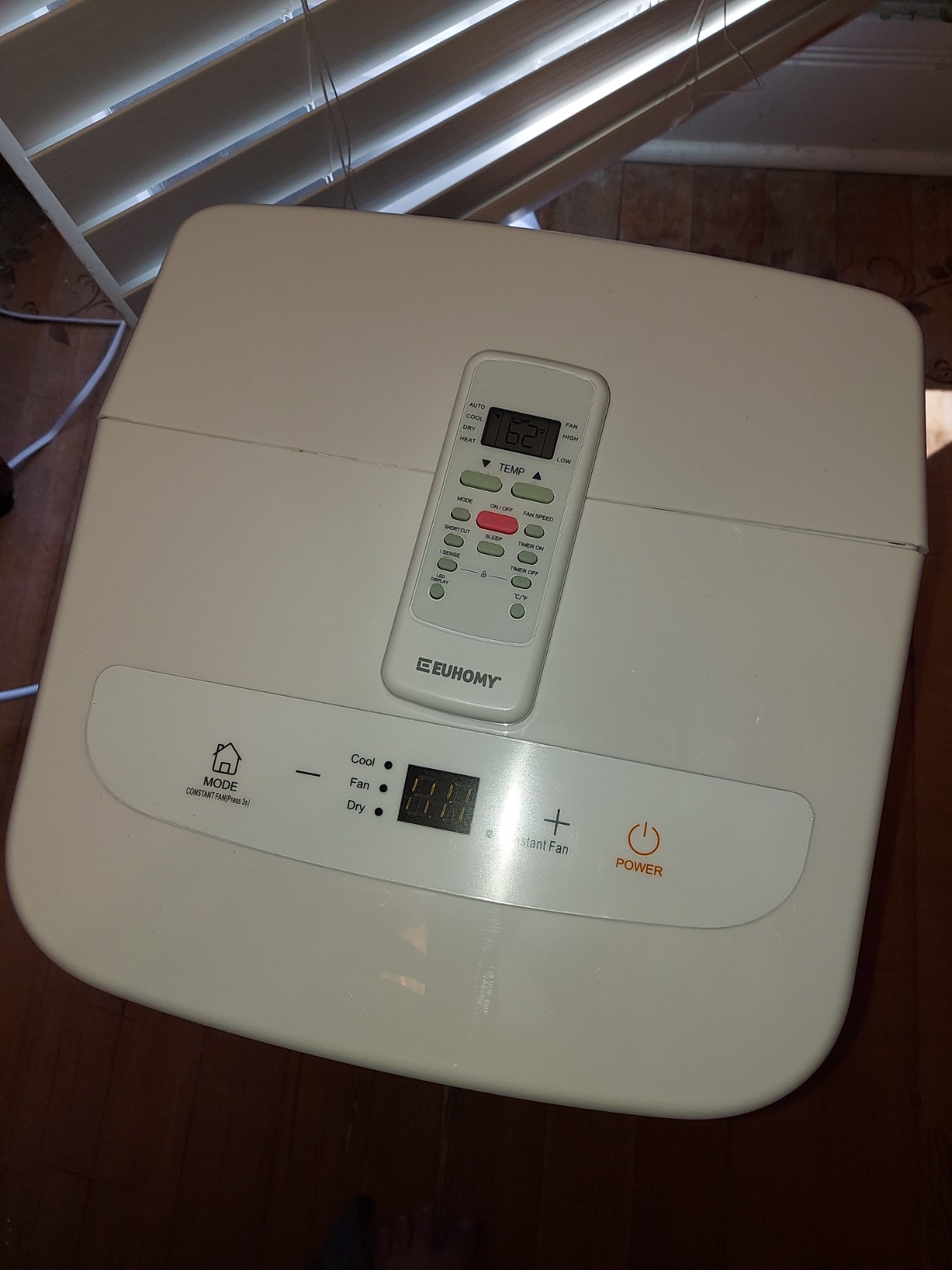 EUHOMY Portable Air Conditioners 10,000 BTU, 4-in-1 Air Conditioner Portable Up to 450 Sq.Ft. with Cool, Fan, Dehumidifier, Sleep, Portable AC Unit with LED Remote & 24H Timer, Installation Kits customer photo 2