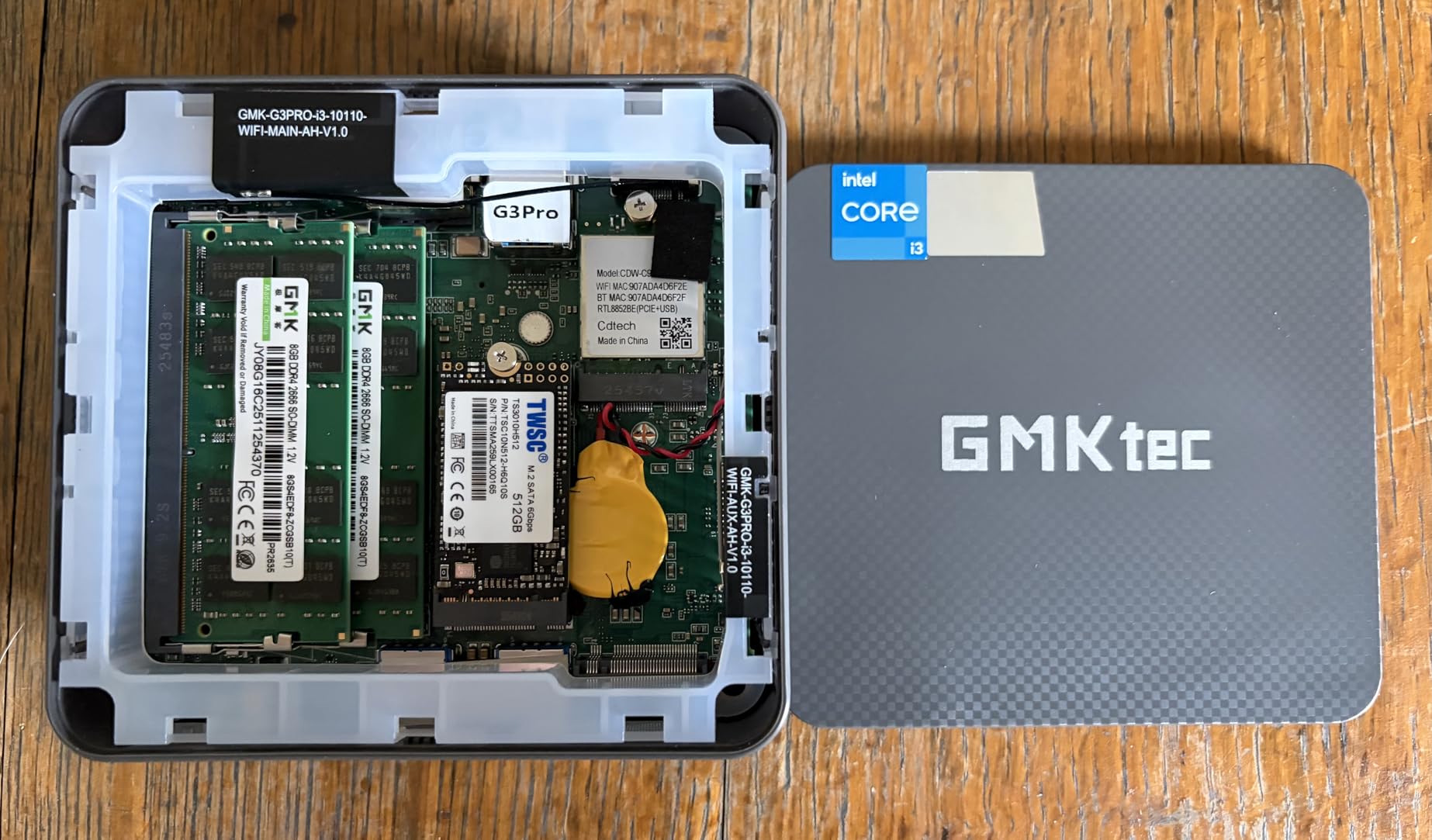 Mini PC, G3 PRO Intel Core i3-10110U, 16GB DDR4 RAM (Dual Channel) 512GB PCIe M.2 SSD, Desktop Computer 4K Dual HDMI/USB3.2/WiFi 6/BT5.2/2.5GbE customer photo 1