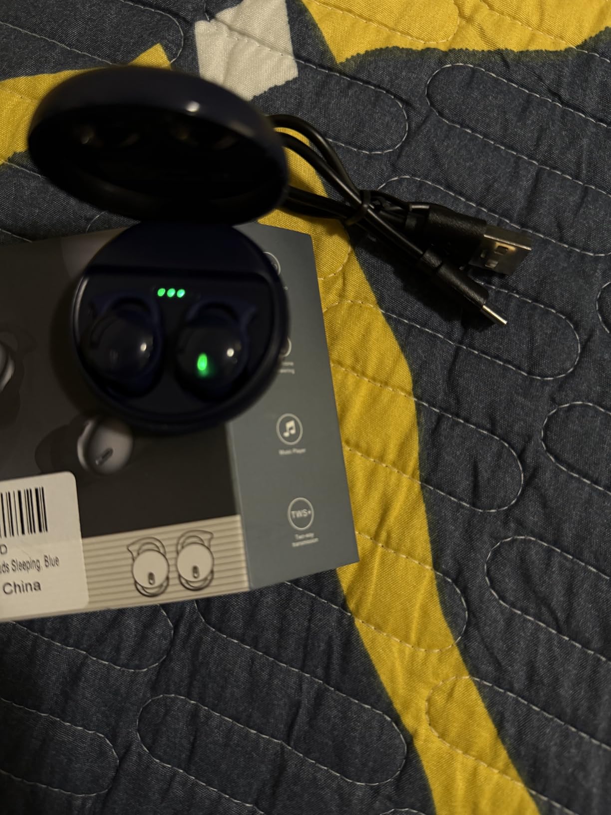 Invisible Sleep Headphones,Sleep Earbuds for Side Sleepers,Small Comfortable Fit Noise Blocking Sleep Ear Buds,Bluetooth 5.3 Wireless Earbuds, in-Ear Ear Buds for Sleeping, Working - Pink customer photo 2