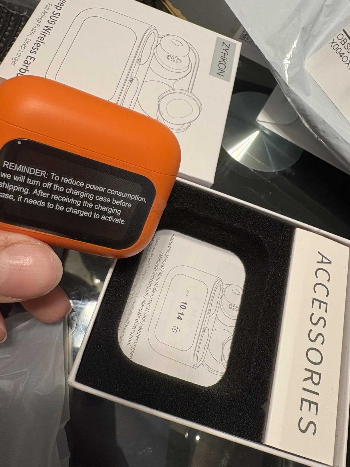 Sleep Earbuds Bluetooth 5.4 in Ear Touch Screen Sleep Headphones, Small Design Mini Sleep Earbuds for Side Sleepers with Sleep Mode, 48H Playtime Sleep Earphones Clear Calls, 5 EQ Modes, Black customer photo 1