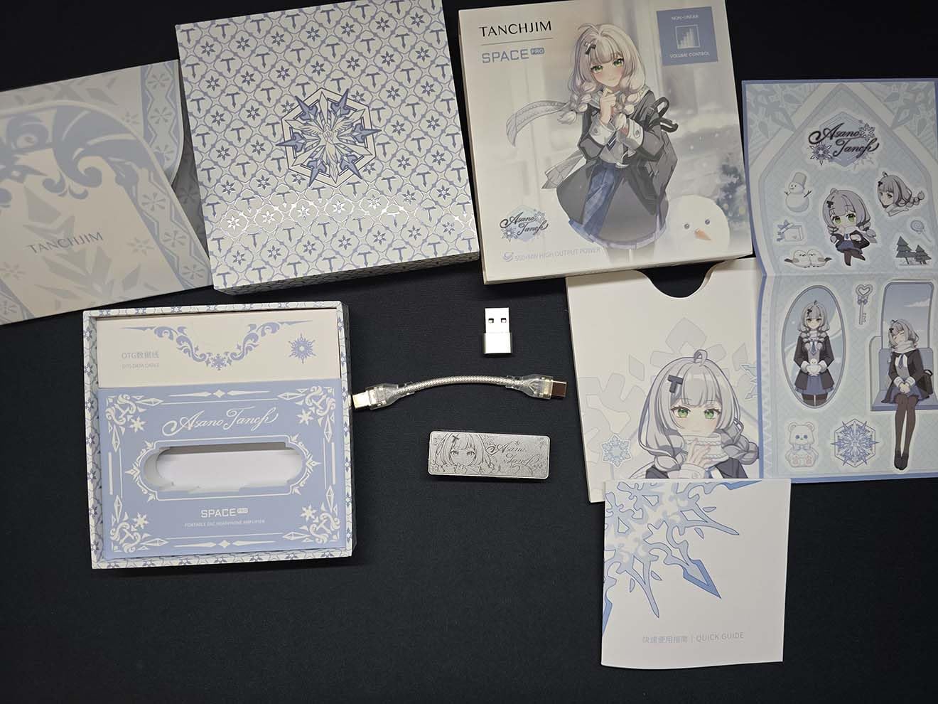 TANCHJIM Space PRO Headphone Amplifier, Dual DS43198 DAC Independent Op-AMP for Gaming/Audio, PCM32bit/768KHz DSD256 High-Performance Portable Decoder Support Mic & Virtual 5.1/7.1, 3.5/4.4mm Output customer photo 1