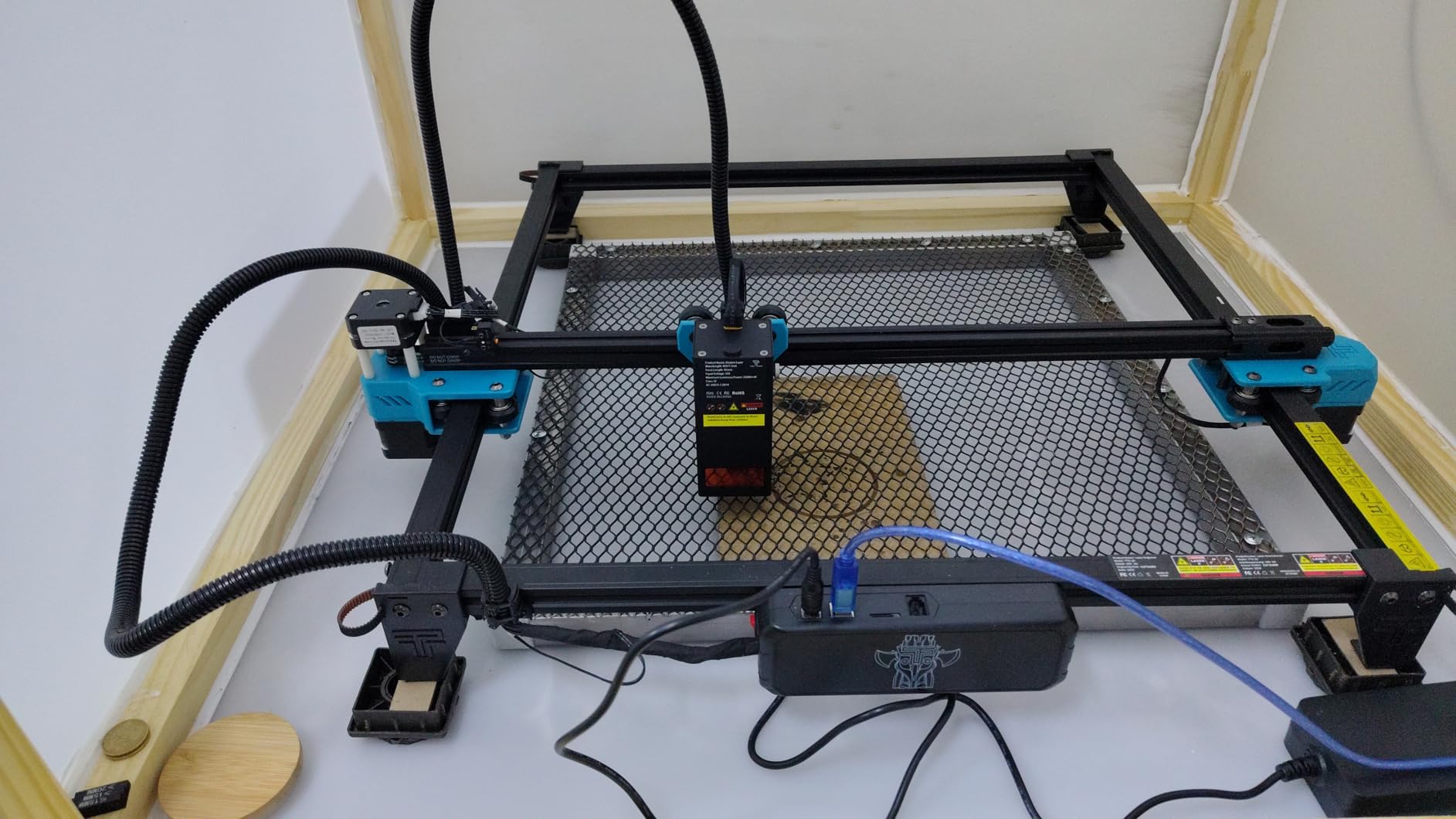 Twotrees TTS-55 Pro Laser Engraver 5500mW Laser Engraving Machine, Laser Cutter, 30000mm/min Speed, 0.08mm Laser Spot Engraver Machine for DIY, Wood, Metal, Acrylic, Glass, Stainless Steel customer photo 1