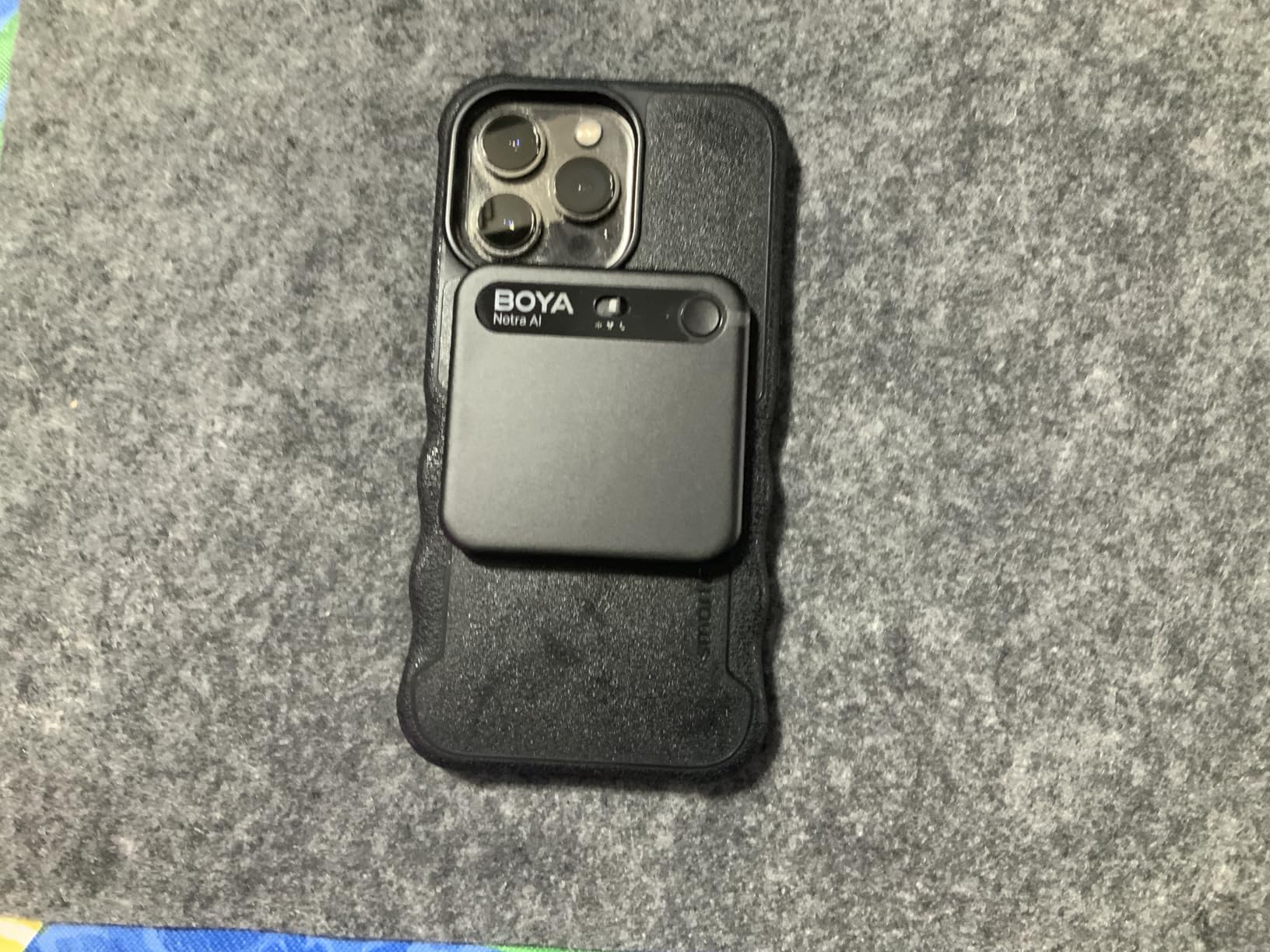 BOYA Notra AI Voice Recorder, Smart Transcription & Summary, App Control, 64GB Storage, Secure Cloud Sync, Supports 140+ Languages, MagSafe-Compatible, Ai Note Taker for Meetings & Interviews, Black customer photo 1