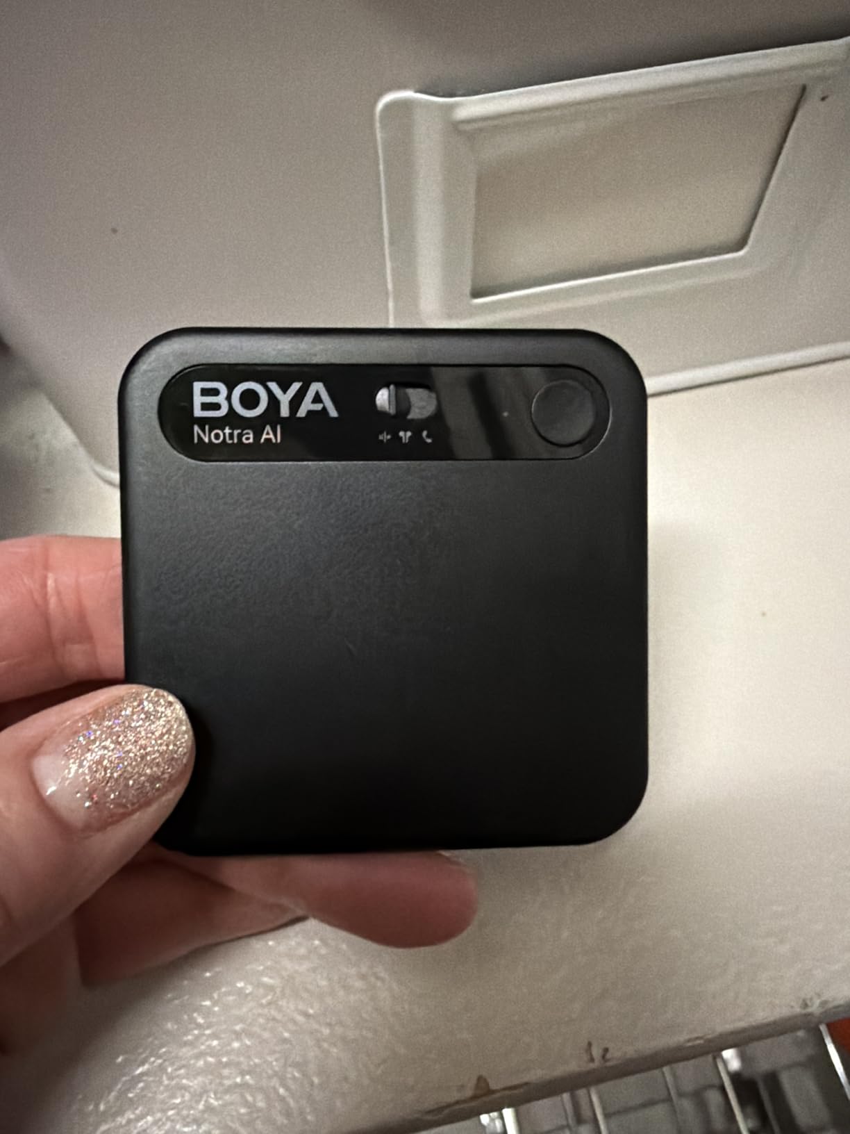 BOYA Notra AI Voice Recorder, Smart Transcription & Summary, App Control, 64GB Storage, Secure Cloud Sync, Supports 140+ Languages, MagSafe-Compatible, Ai Note Taker for Meetings & Interviews, Black customer photo 2