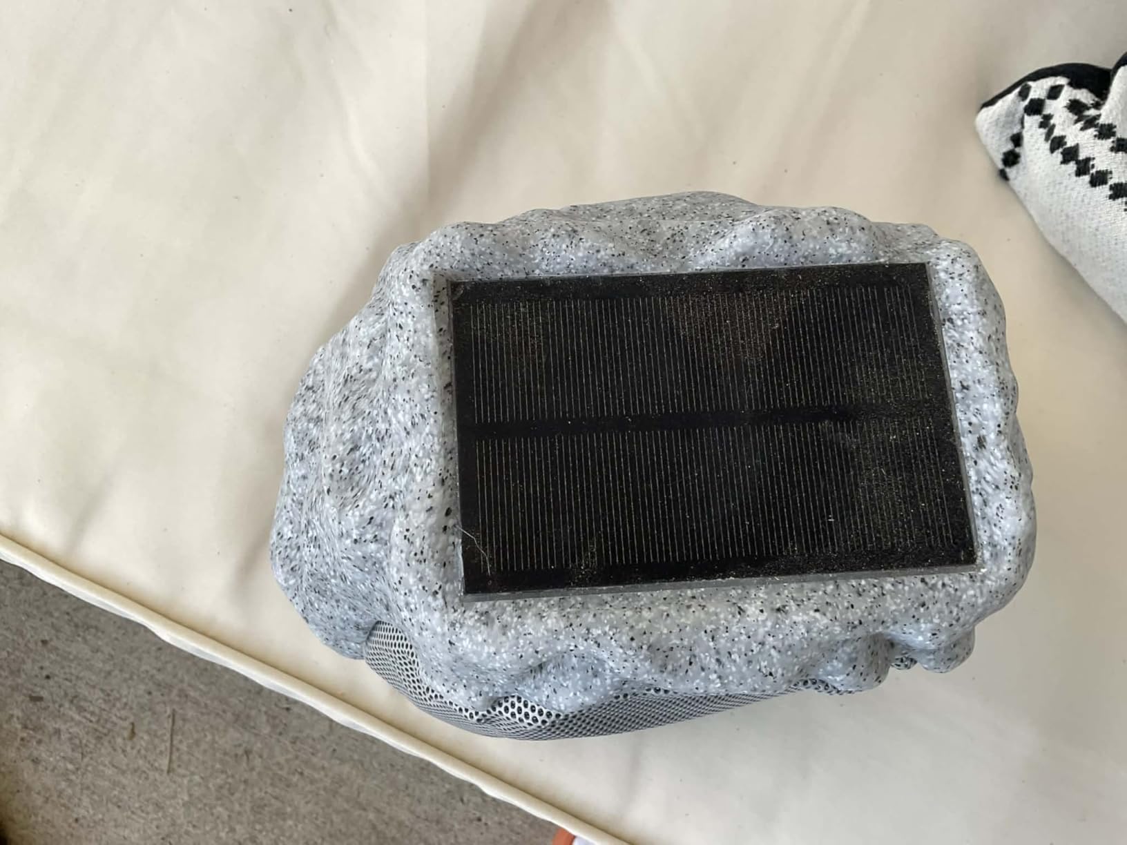 Outdoor Speakers Bluetooth Waterproof Patio TWS Connection Wireless Solar Powered and Rechargeable Rock Speaker customer photo 2