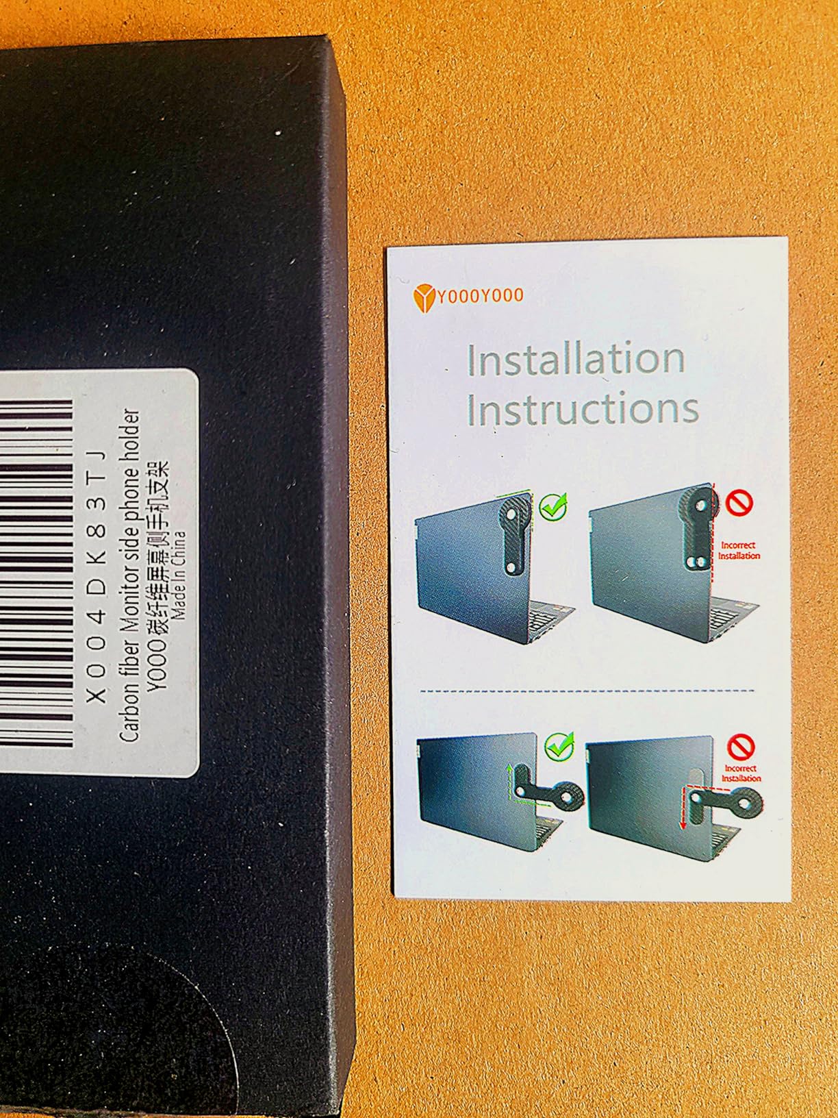 Carbon Fiber Adjustable Laptop Stand Magnetic Phone Holder Computer Monitor Side Mount Clip for iPhone MagSafe Series & All Phones Portable Foldable Computer Expansion Bracket (Black Twill) customer photo 1