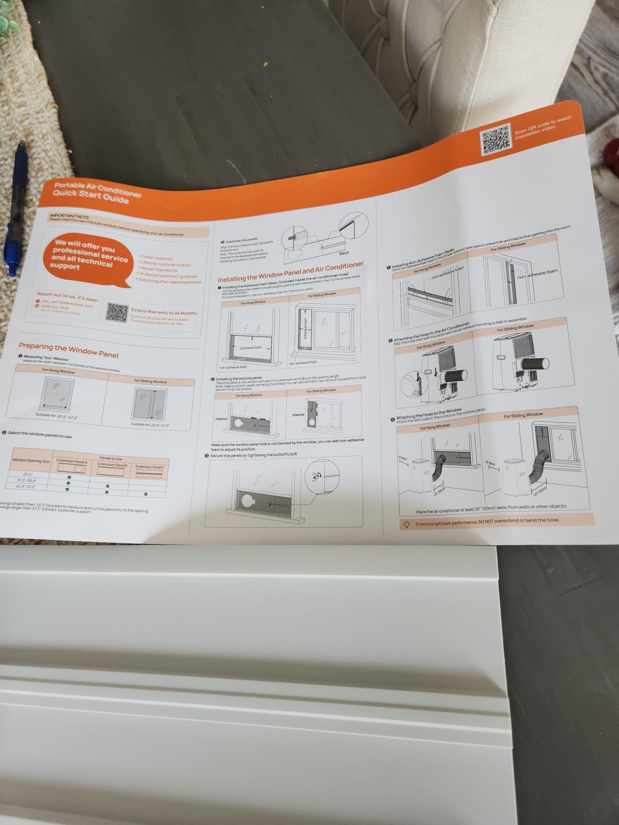 14000 BTU Portable Air Conditioner for Large Room up to 700 Sq. Ft, 3-in-1 Self-Evaporating AC with Fan & Dehumidifier, Floor Standing Portable AC Unit with Remote Control, Auto Swing, White customer photo 1