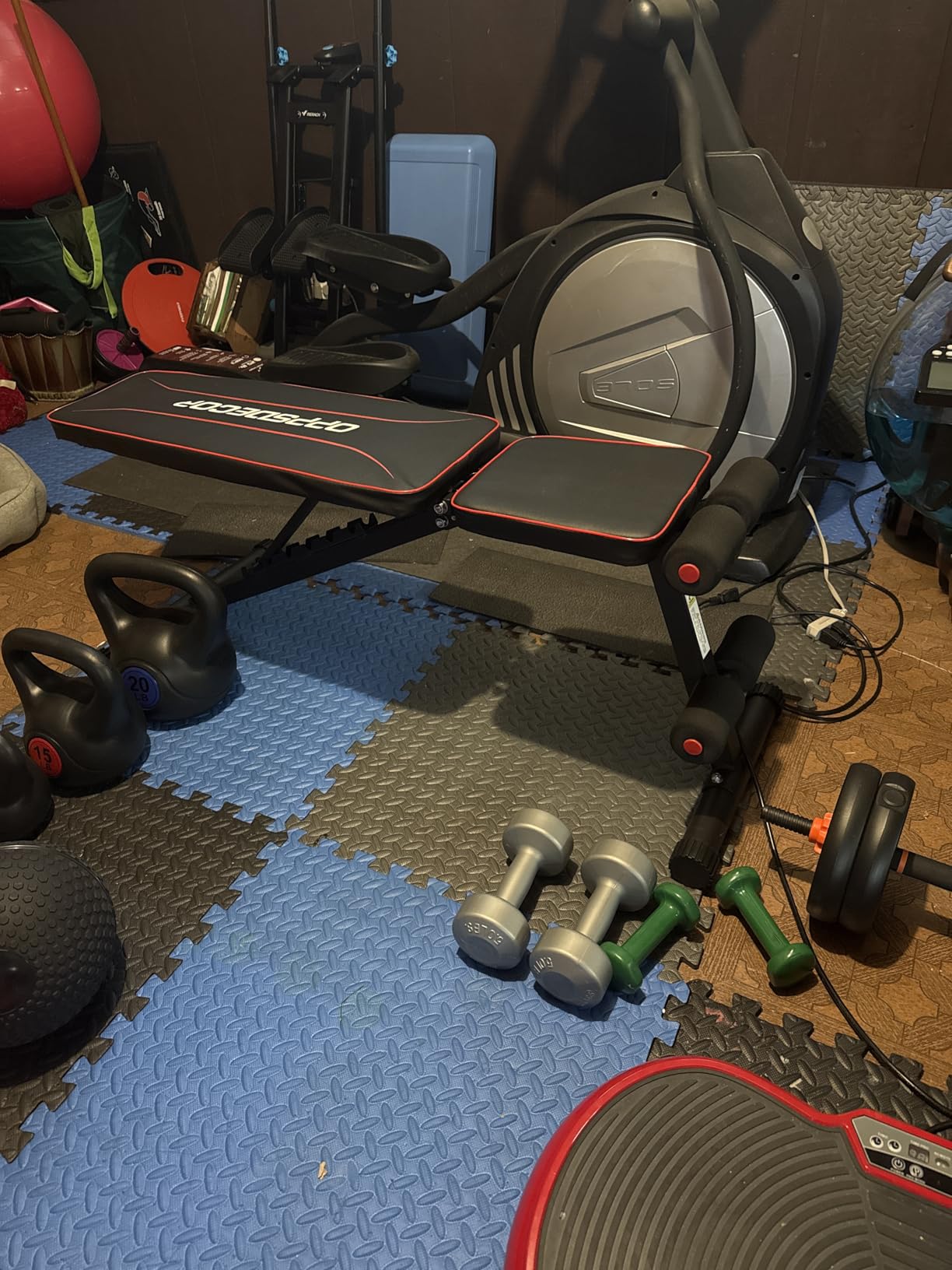 OPPSDECOR Home Gym, Workout Station with High/Low Pulley System, Multifunctional Home Gym Equipment customer photo 2