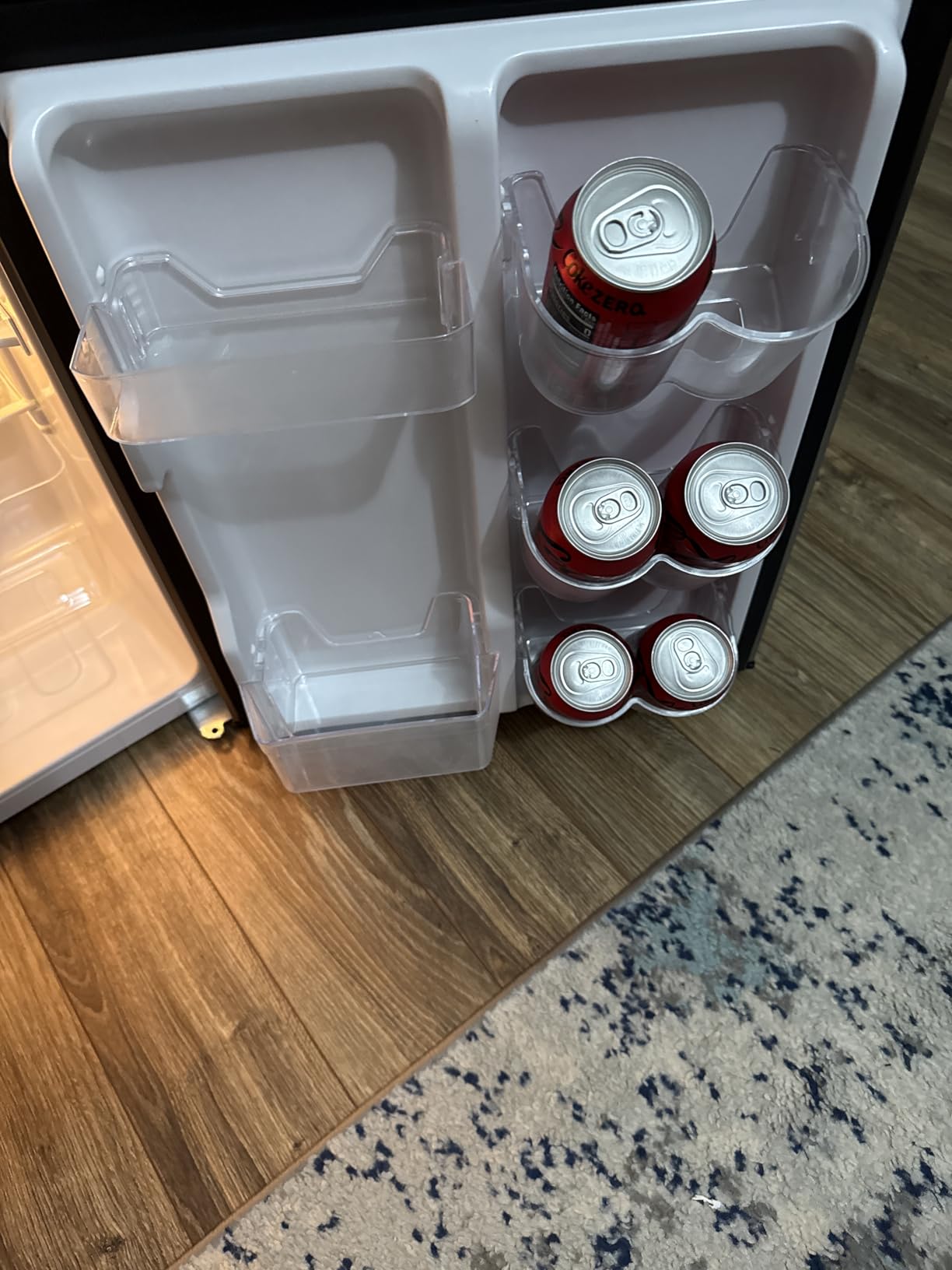 3.2 Cu Ft Mini Fridge with Freezer - Energy Efficient, Large Capacity Single Door Upright Freezer for Bedroom, Office & Dorm | Small Fridge, Reversible Door, ETL Certified(Black) customer photo 1