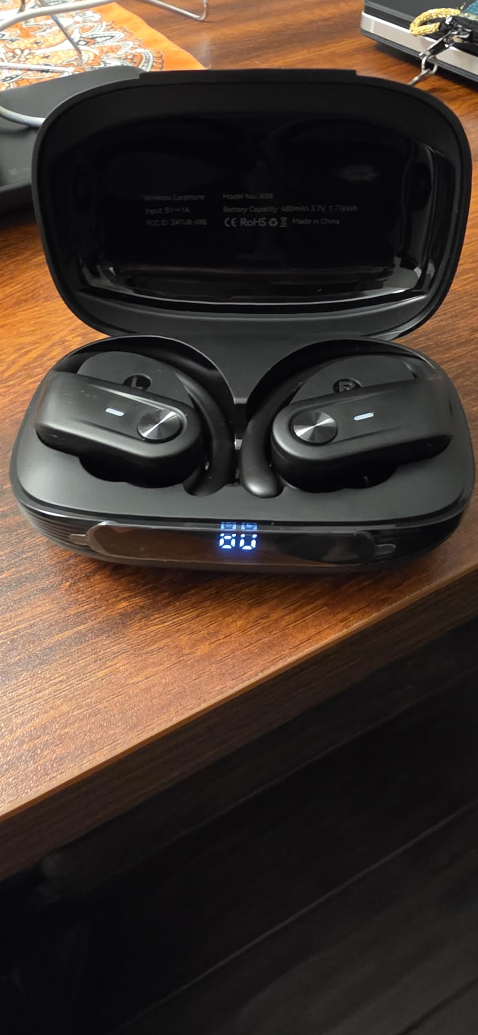 Hybrid Active Noise Cancelling Wireless Ear Buds 80 Hrs Playtime Hi-Res Stereo Quality Bluetooth Earbuds with Transparency Mode Headphones Bluetooth Earhooks ANC Earphones for Work Sports Travel customer photo 1