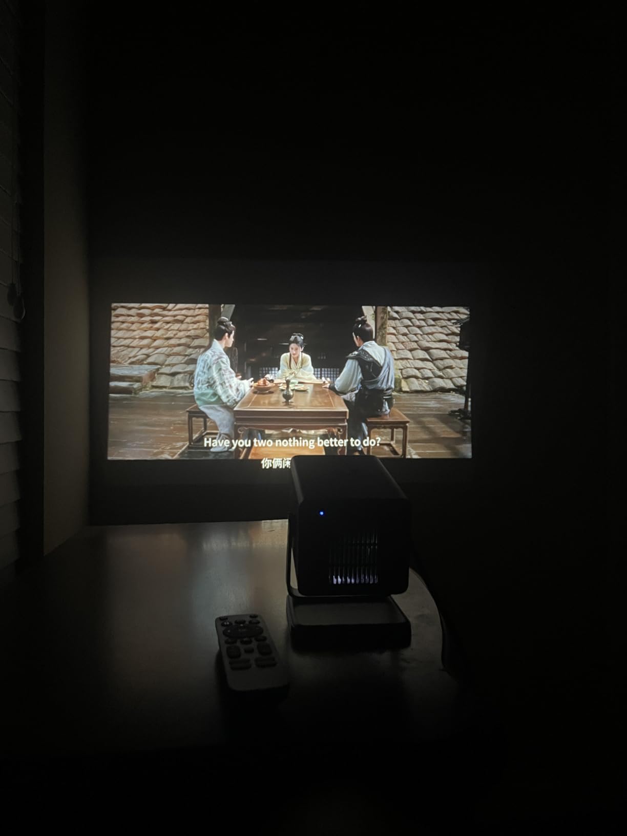 HP MC450 Smart Mini Portable Projector with WiFi & Bluetooth, Official Licensed Apps, Short Throw Projector with 4K Support customer photo 1